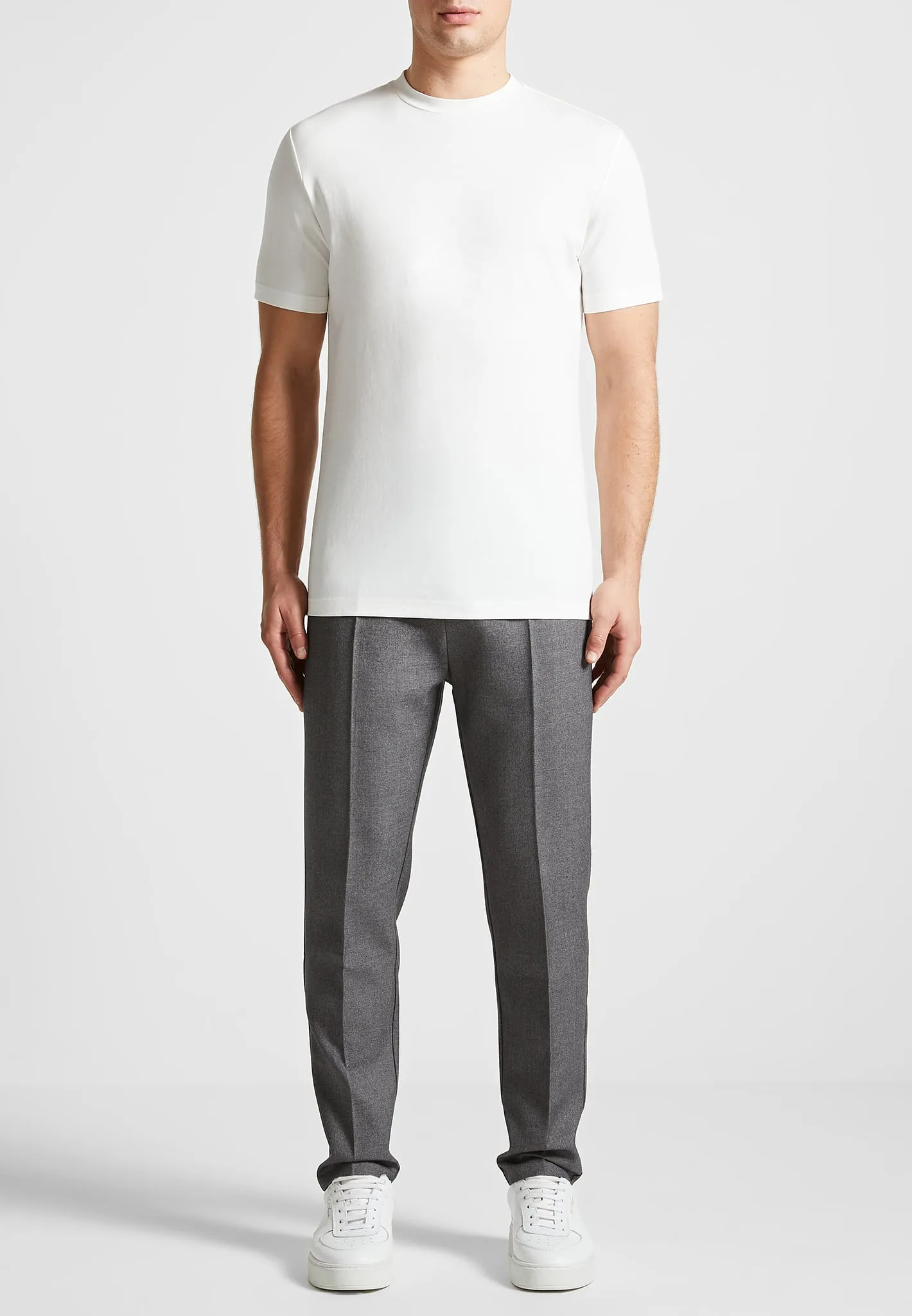 TS003 - Fitted Luxe T-Shirt - White sold by Maniere De Voir product image thumbnail 2