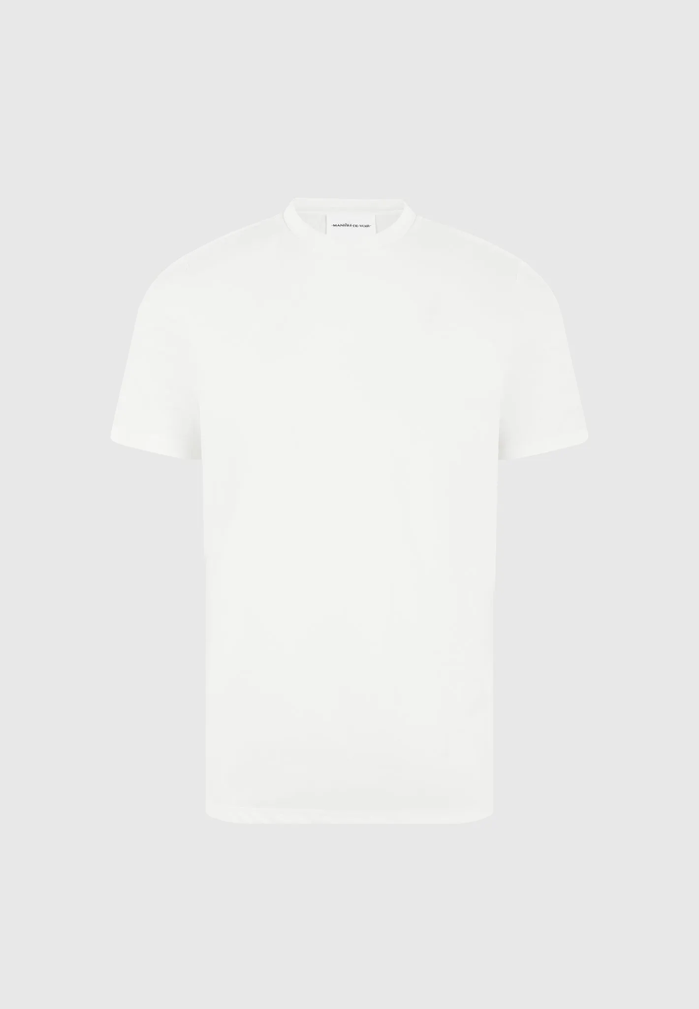 TS003 - Fitted Luxe T-Shirt - White sold by Maniere De Voir product image thumbnail 5