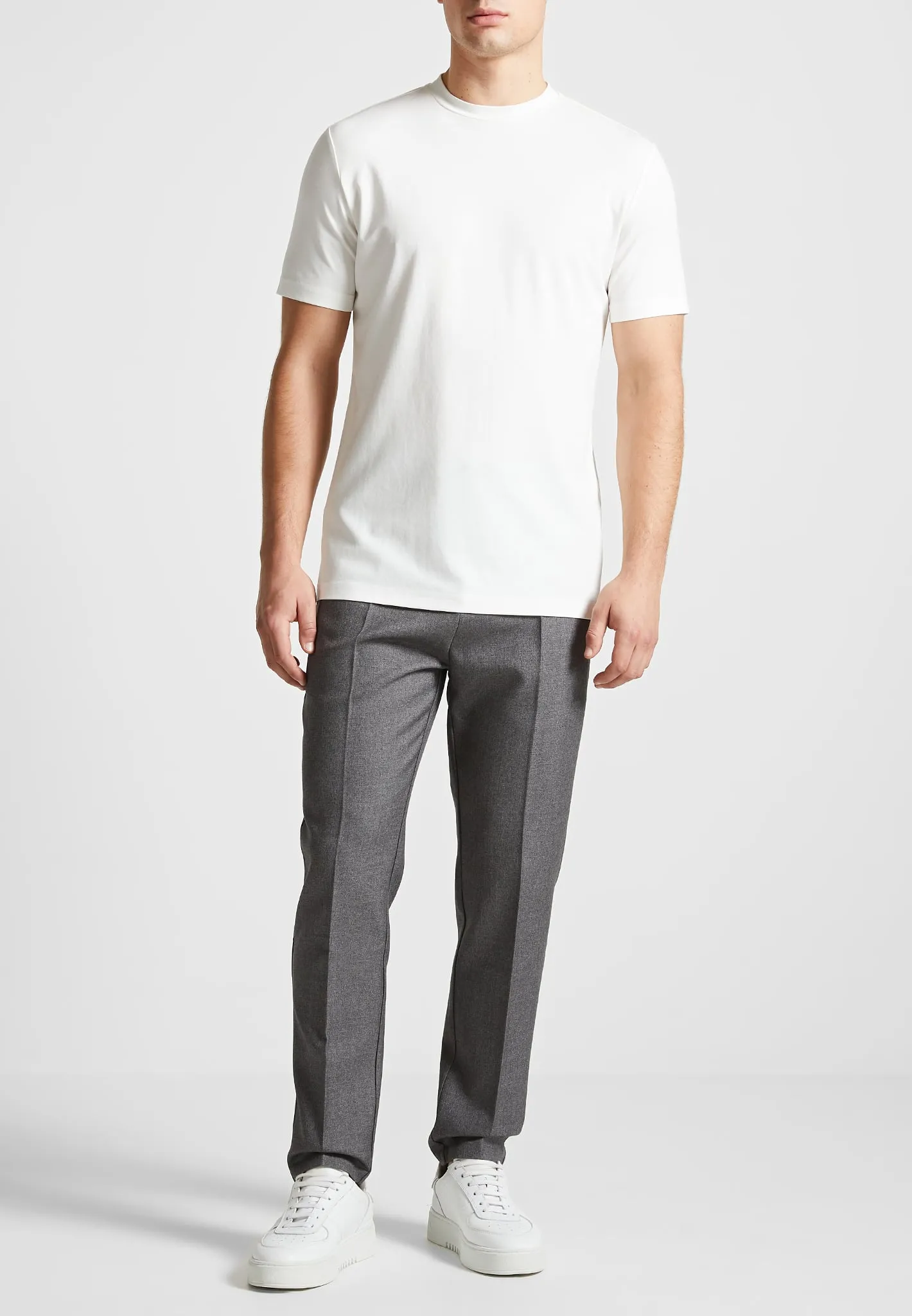 TS003 - Fitted Luxe T-Shirt - White sold by Maniere De Voir product image thumbnail 3