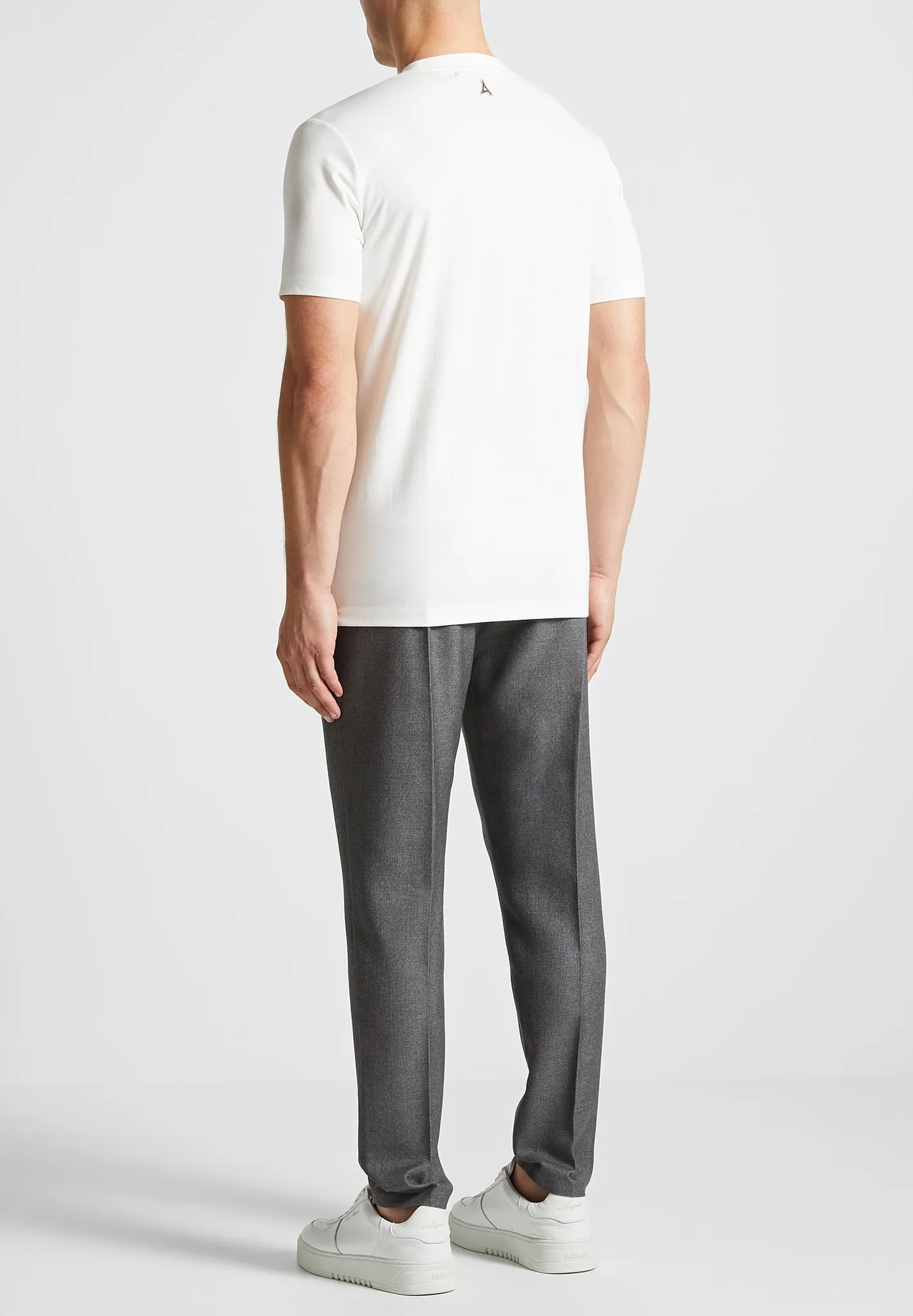 TS003 - Fitted Luxe T-Shirt - White sold by Maniere De Voir product image thumbnail 4