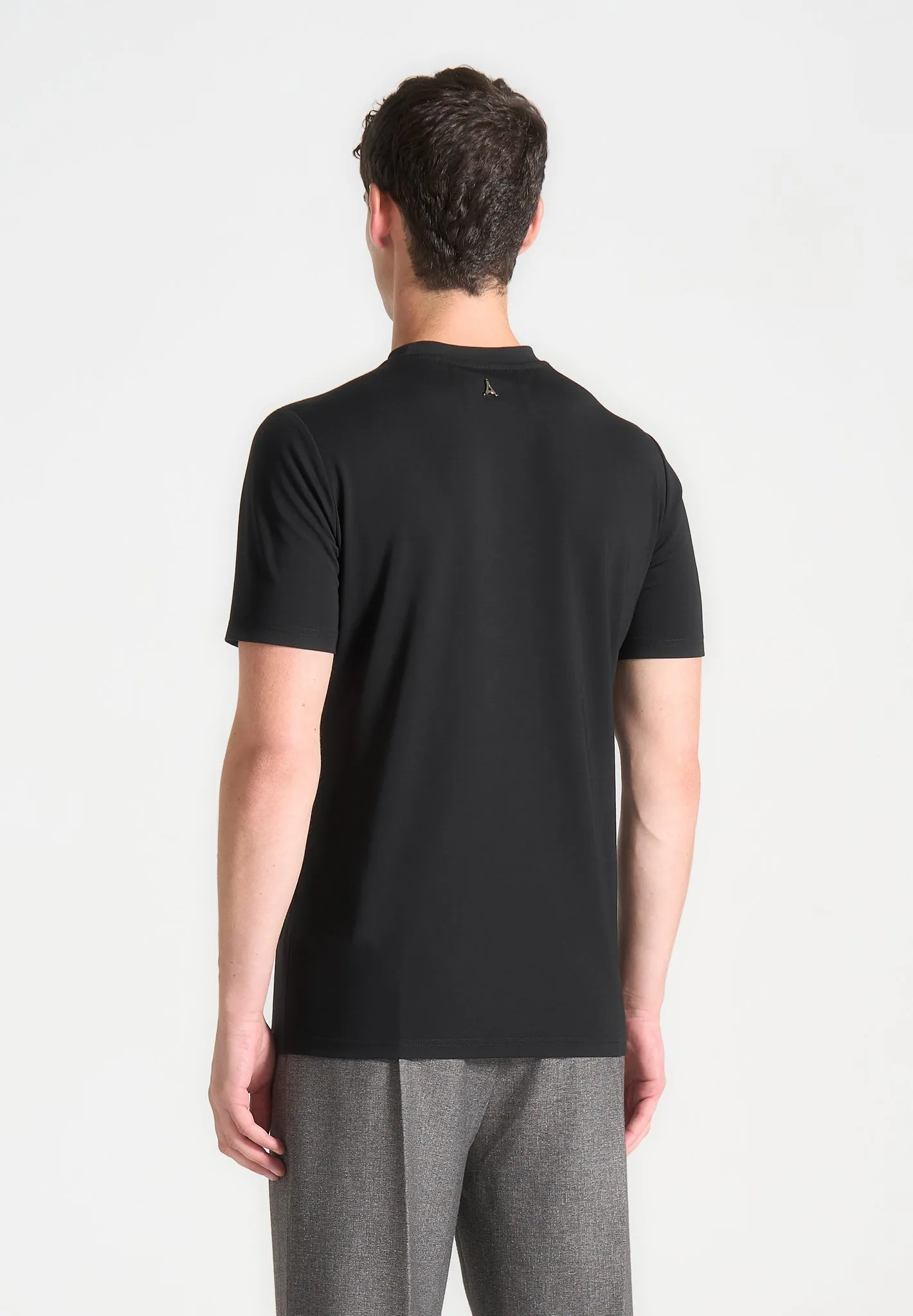 TS003 - Fitted Luxe T-Shirt - Black sold by Maniere De Voir product image thumbnail 4