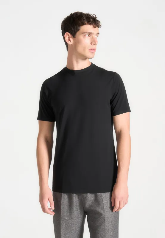 TS003 - Fitted Luxe T-Shirt - Black made by Maniere De Voir