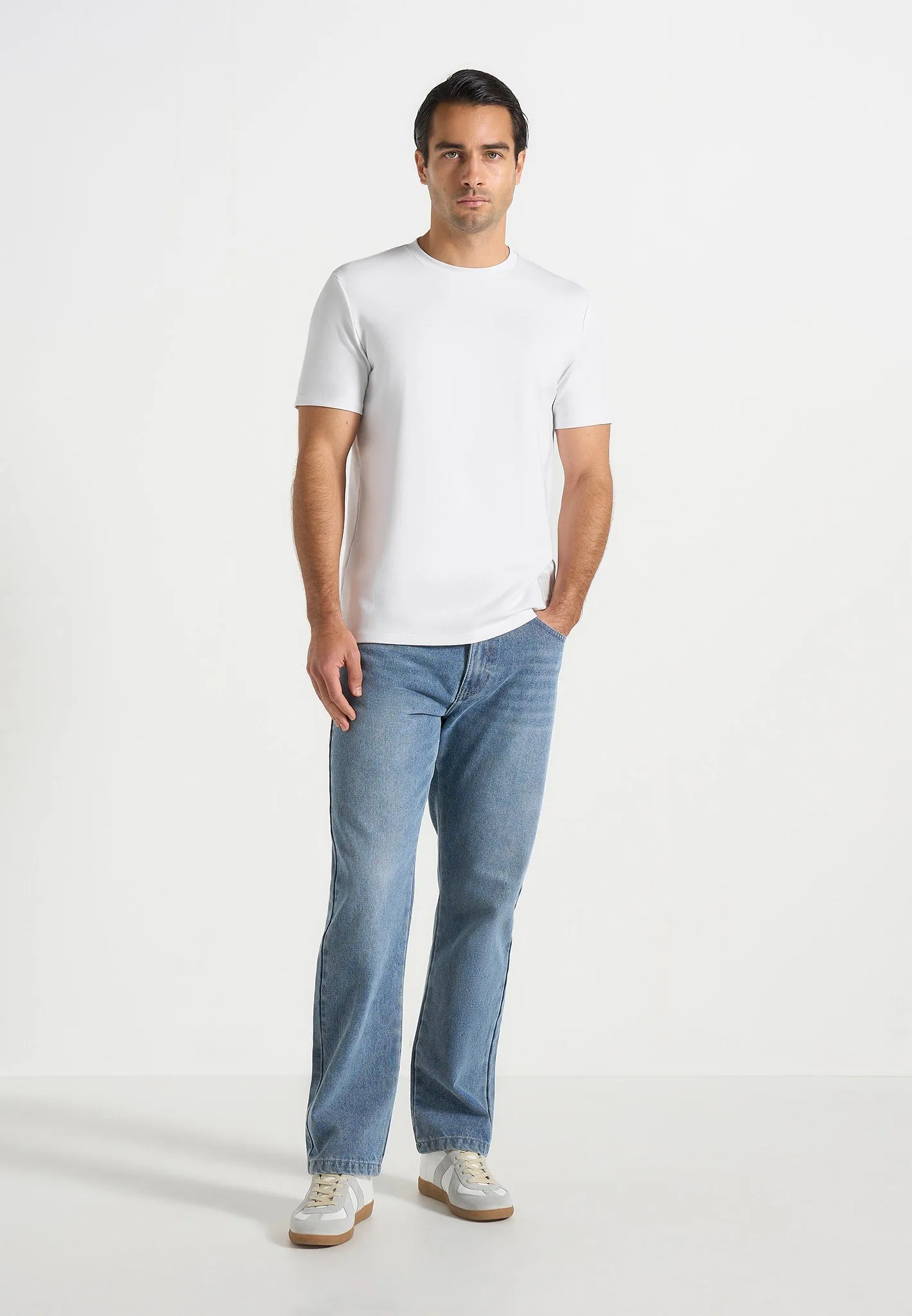 TS002 - Regular Fit Cotton T-Shirt - White sold by Maniere De Voir