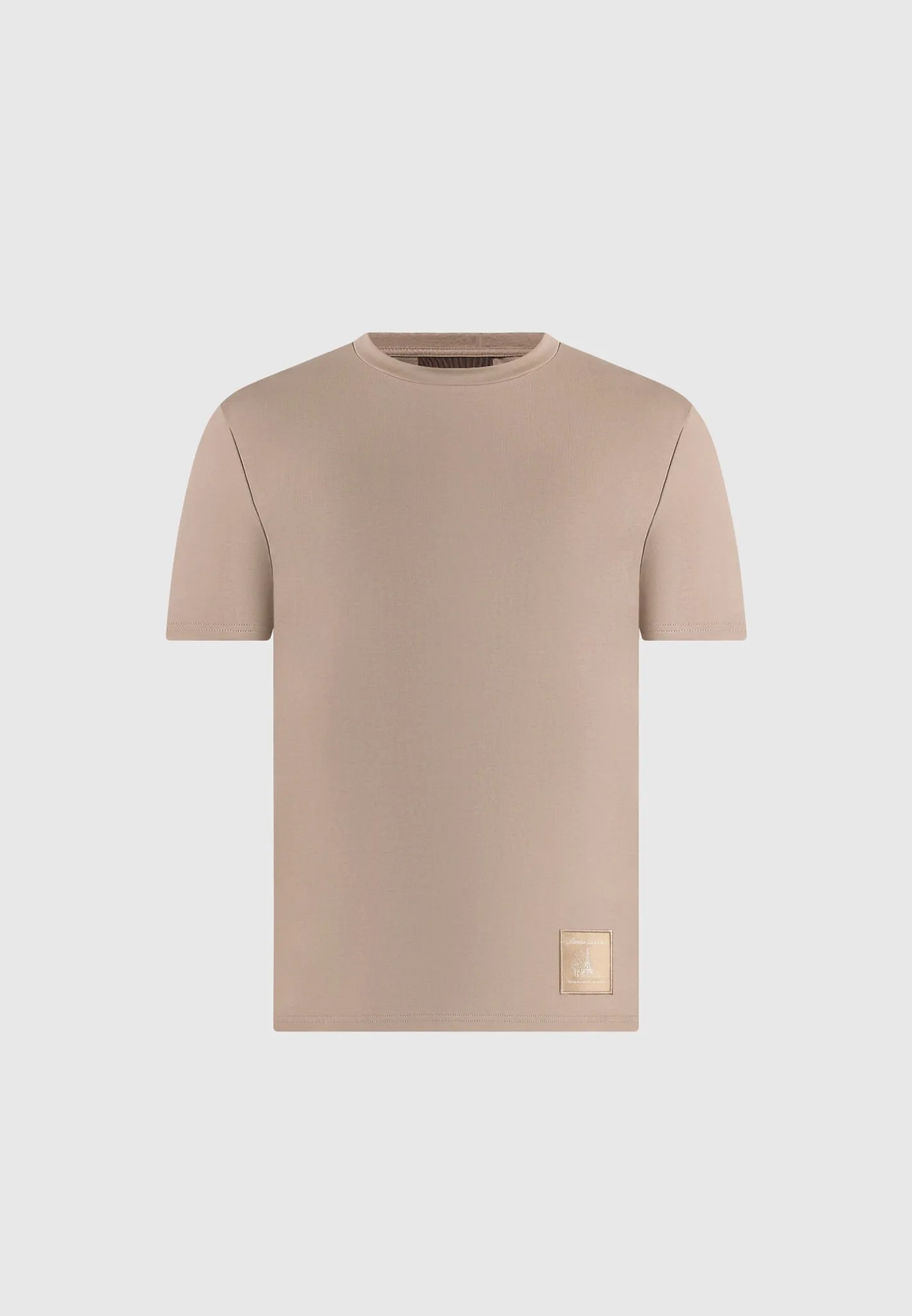 TS002 - Regular Fit Cotton T-Shirt - Taupe sold by Maniere De Voir product image thumbnail 2