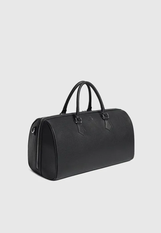 AC001 - Leather Travel Bag - Black made by Maniere De Voir