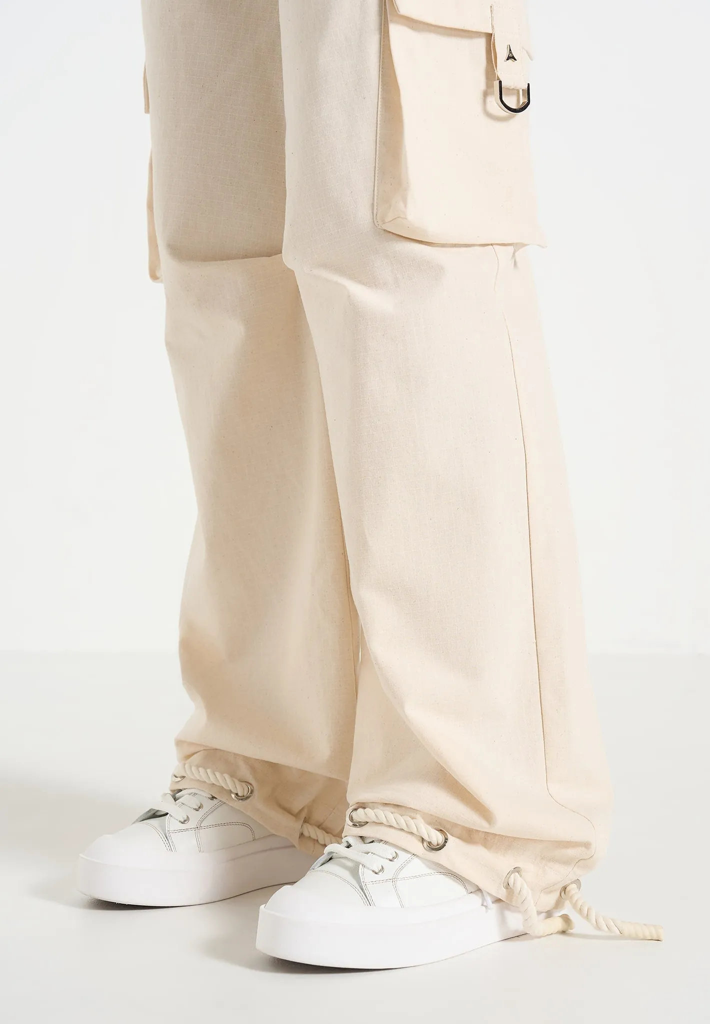Rosa - Ripstop Parachute Cargo Pants - Cream sold by Maniere De Voir product image thumbnail 2