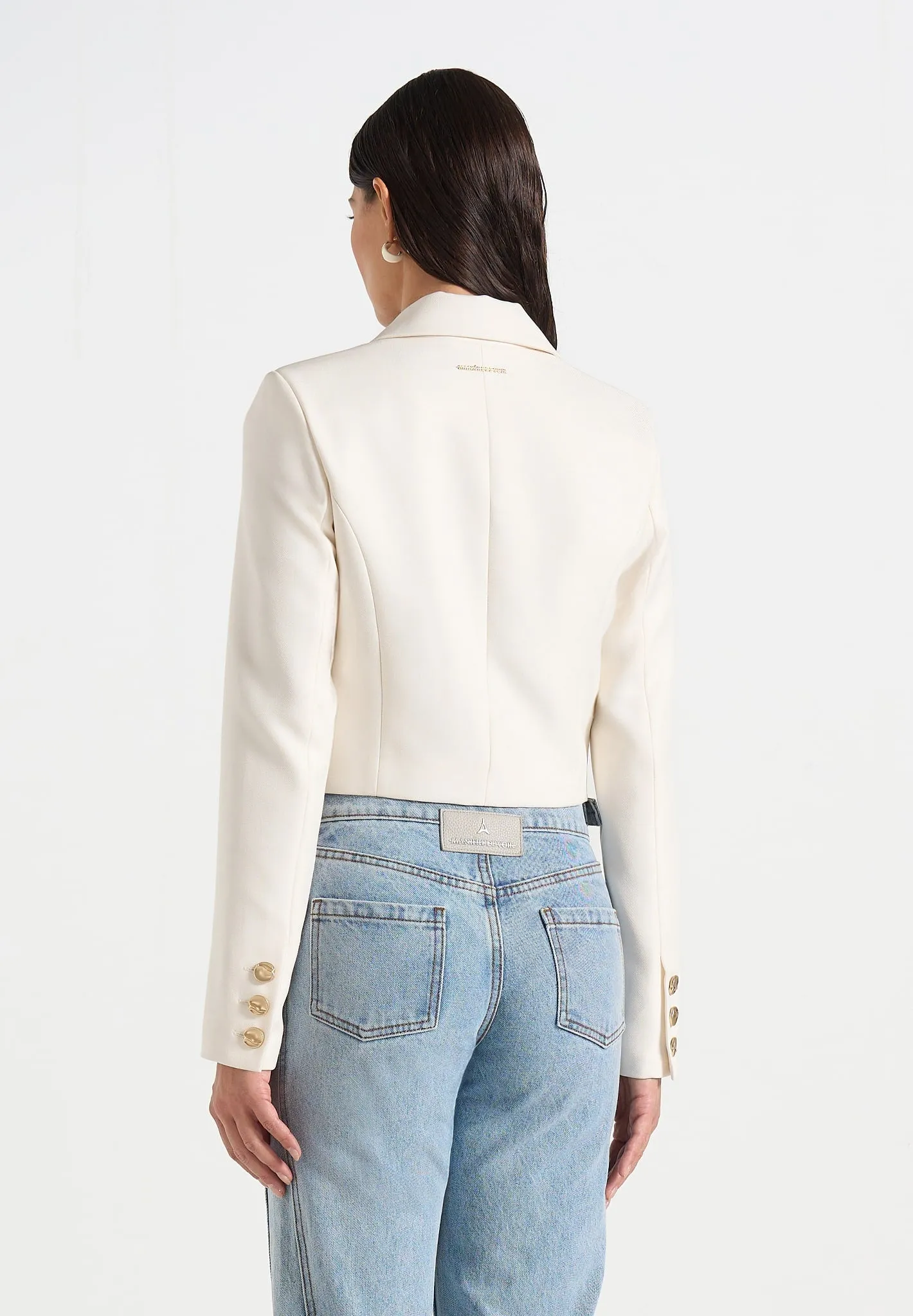 Daphina - Tailored Jacket - Cream sold by Maniere De Voir product image thumbnail 5