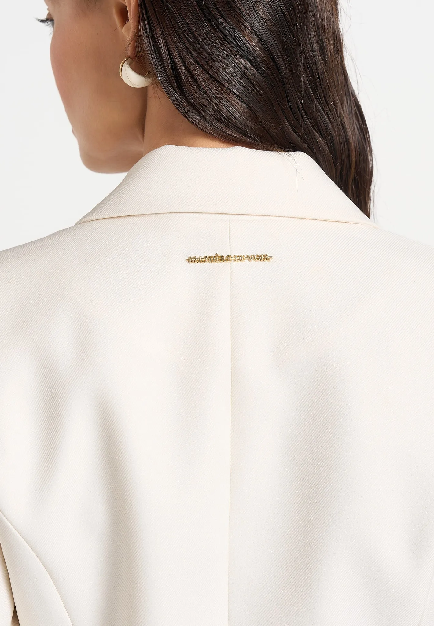 Daphina - Tailored Jacket - Cream sold by Maniere De Voir product image thumbnail 3