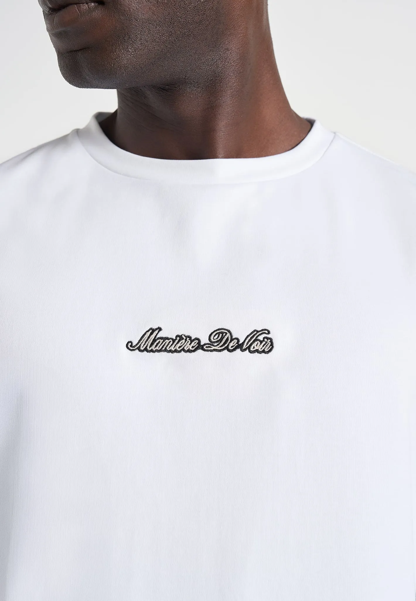 TS001 - Unisex Signature Relaxed fit Cotton T-Shirt - White sold by Maniere De Voir product image thumbnail 4
