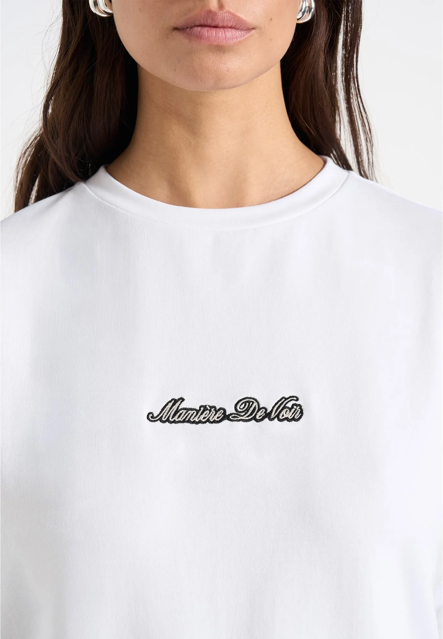 TS001 - Unisex Signature Relaxed fit Cotton T-Shirt - White sold by Maniere De Voir product image thumbnail 3