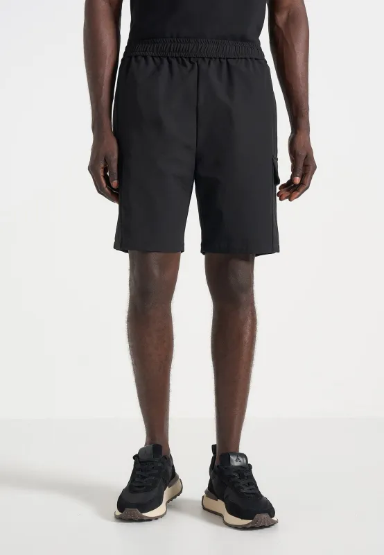 Dimitri - Technnical Cargo Shorts - Black sold by Maniere De Voir