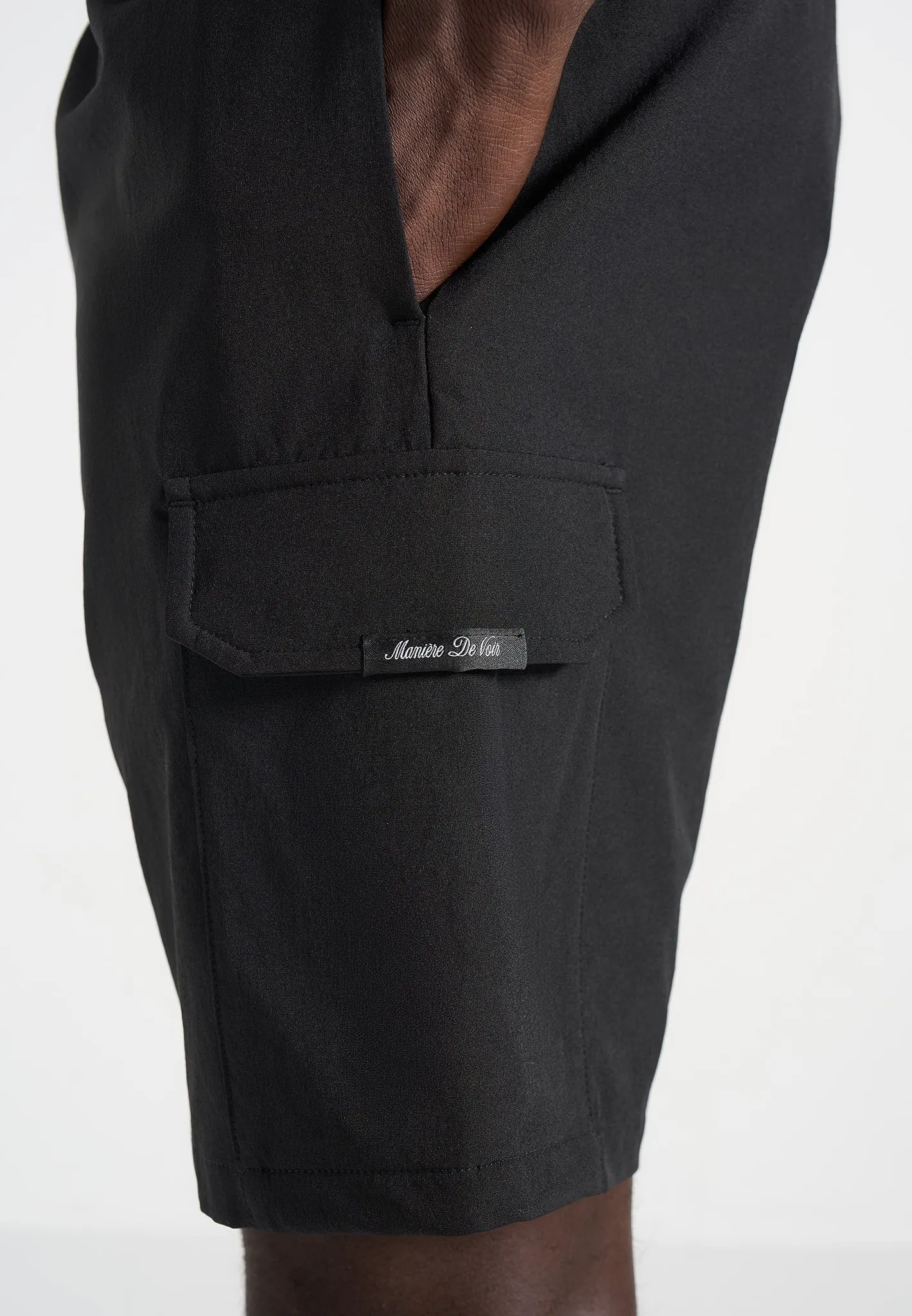 Dimitri - Technnical Cargo Shorts - Black sold by Maniere De Voir product image thumbnail 3