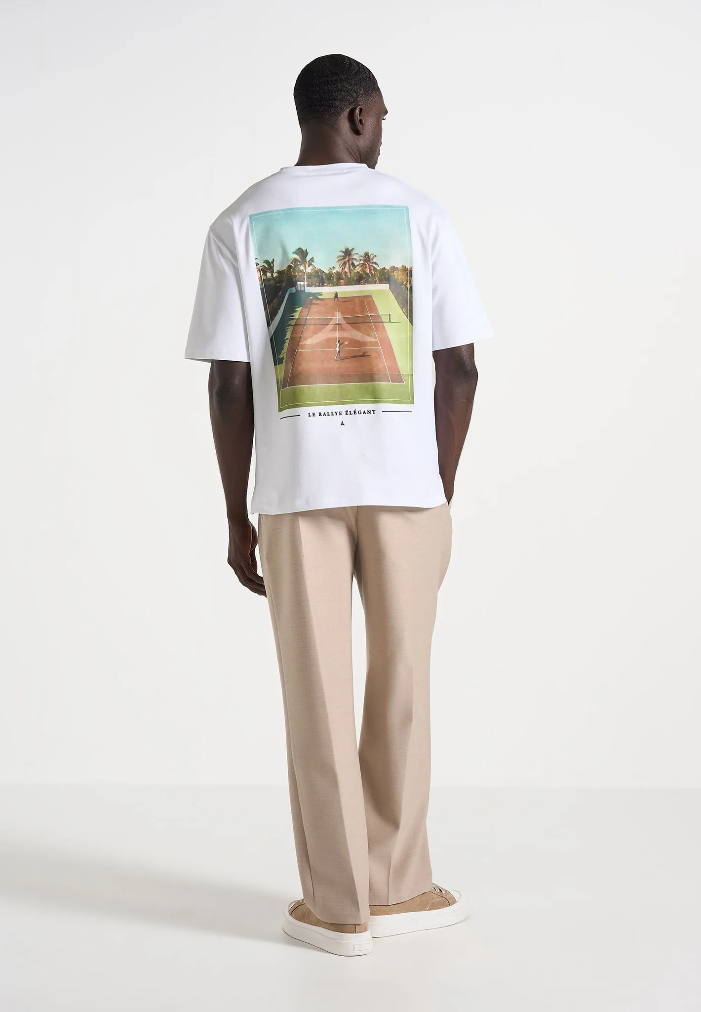 Aaron - Club Saint-Tropez Cotton T-Shirt - White sold by Maniere De Voir