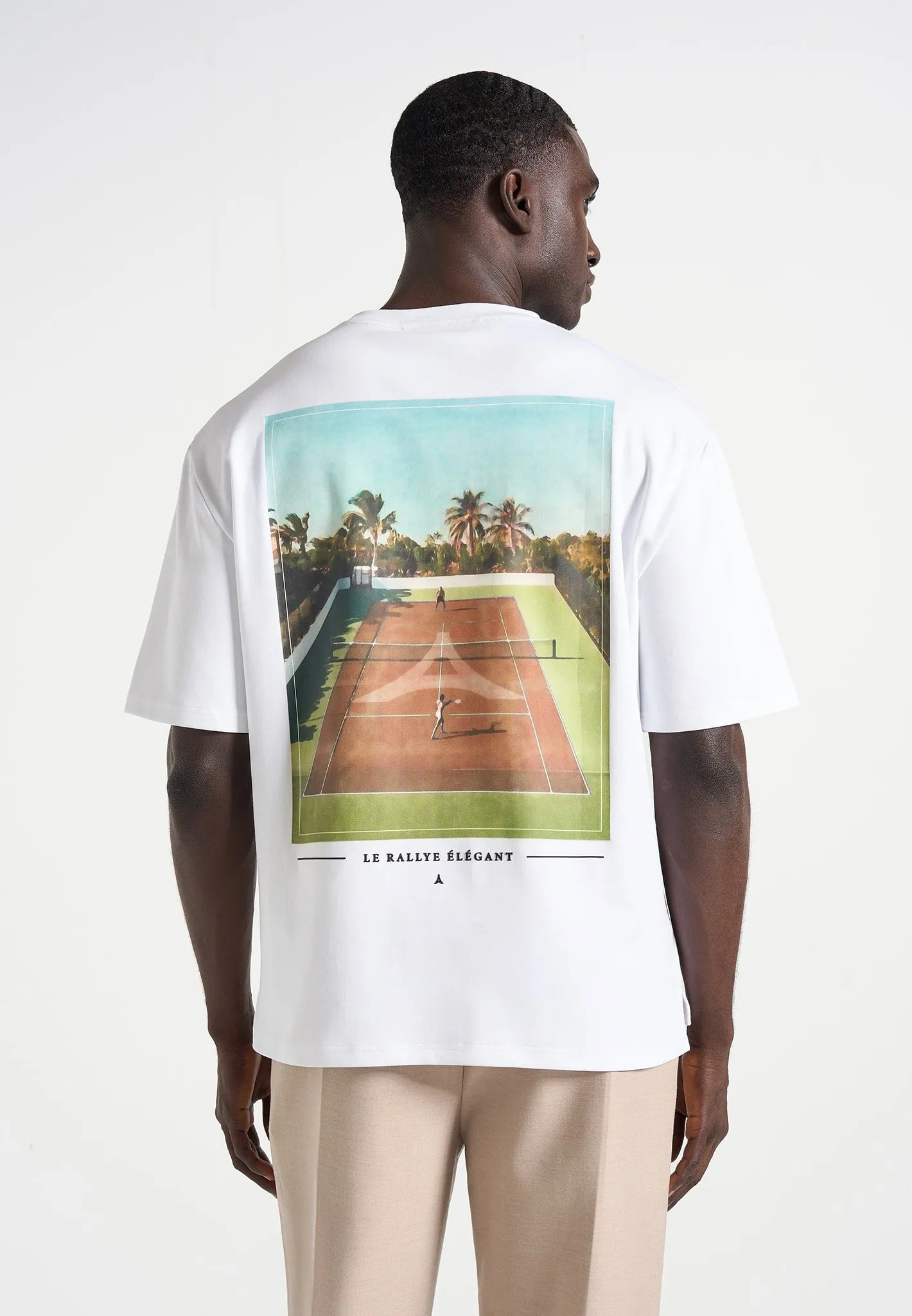 Aaron - Club Saint-Tropez Cotton T-Shirt - White sold by Maniere De Voir product image thumbnail 5