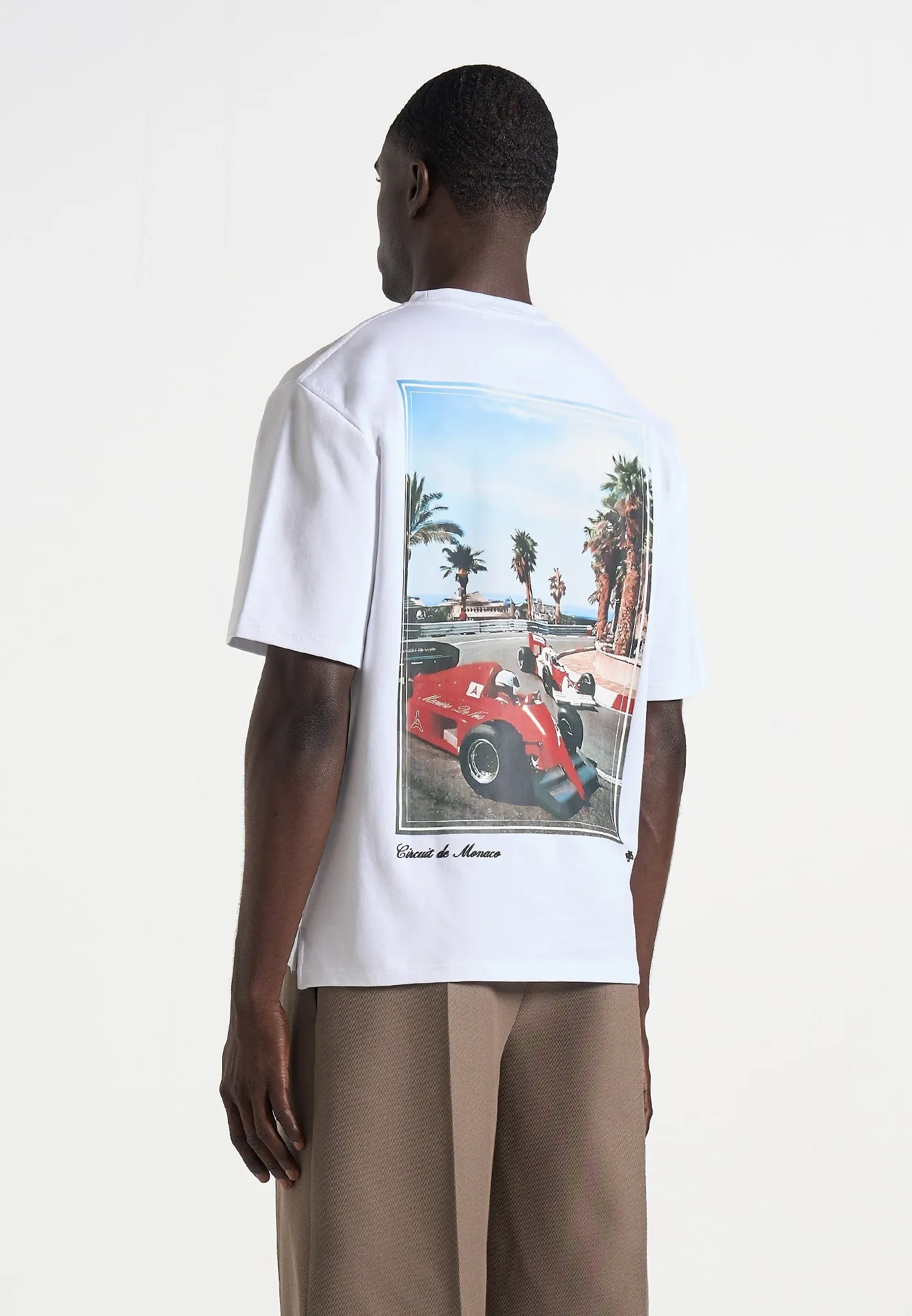Kian - Circuit De Monaco Cotton T-Shirt - White sold by Maniere De Voir product image thumbnail 3