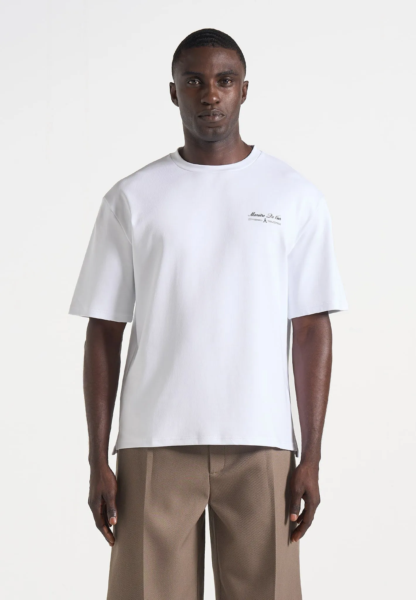 Kian - Circuit De Monaco Cotton T-Shirt - White sold by Maniere De Voir product image thumbnail 2