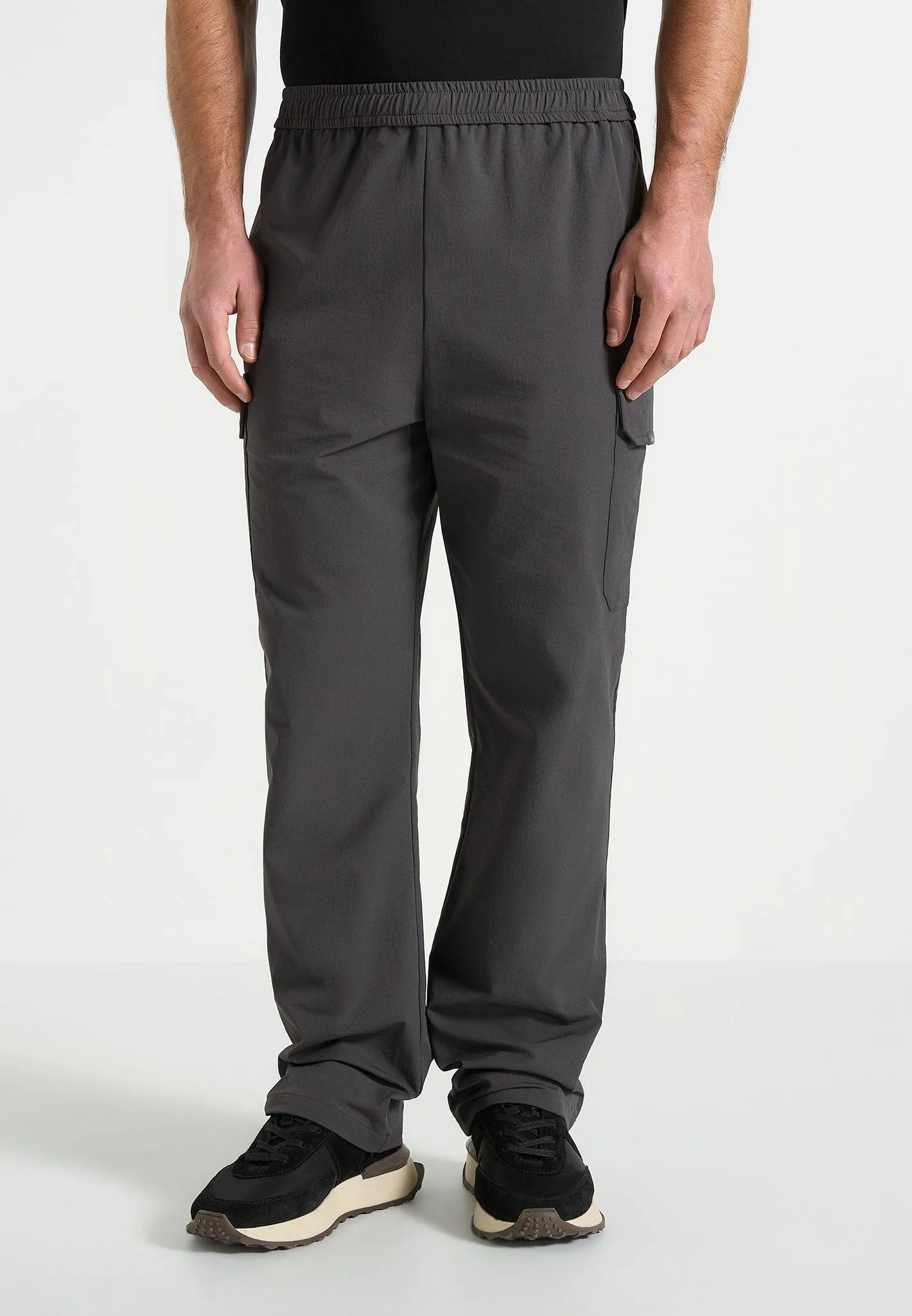 Rayan - Technical Cargo Trousers - Charcoal sold by Maniere De Voir product image thumbnail 3