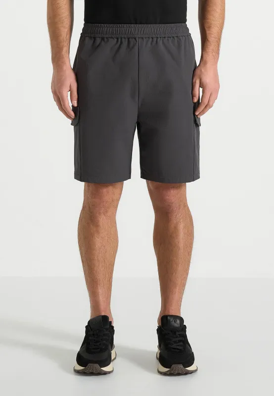 Dimitri - Technical Cargo Shorts - Charcoal sold by Maniere De Voir