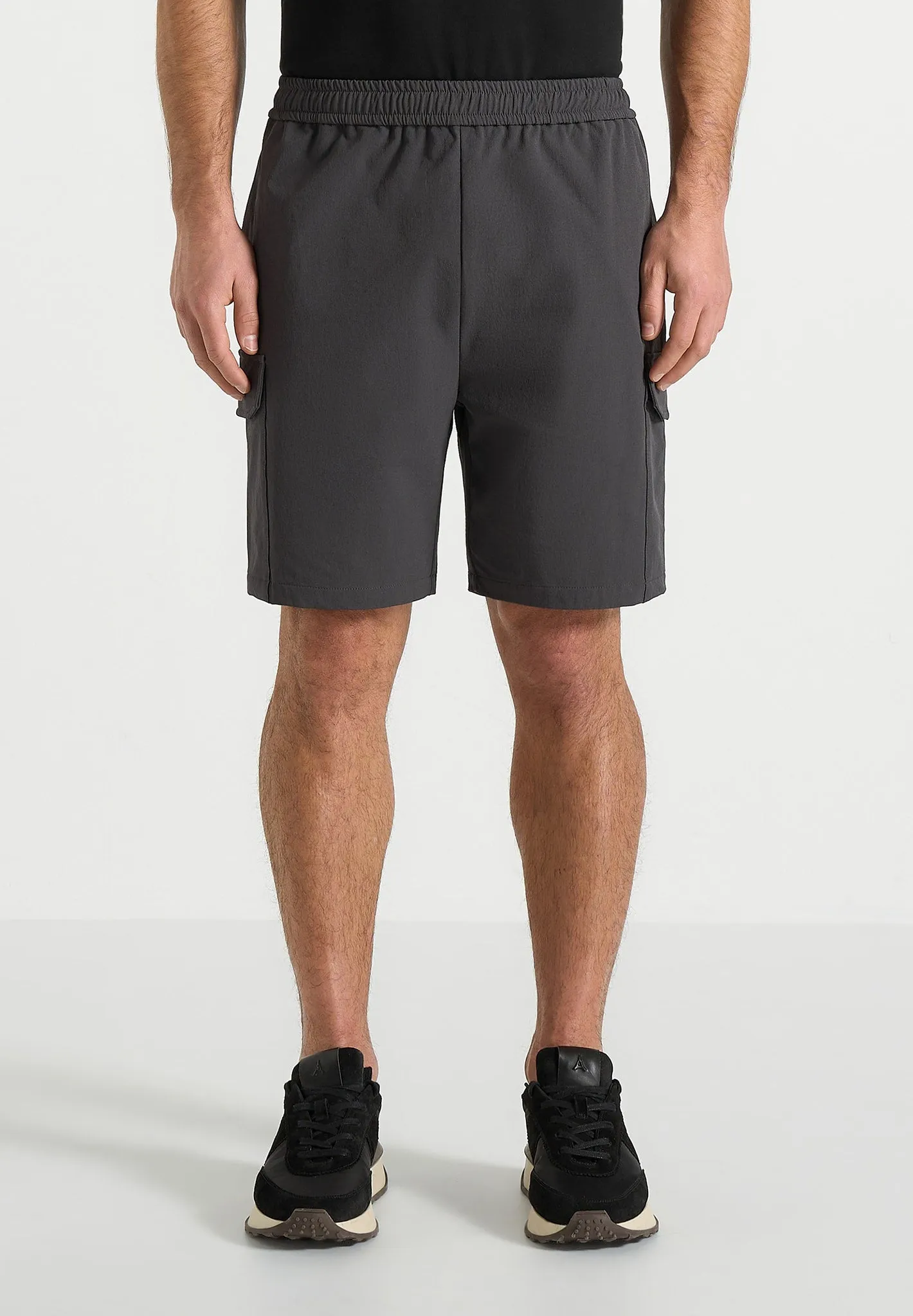 Dimitri - Technical Cargo Shorts - Charcoal sold by Maniere De Voir
