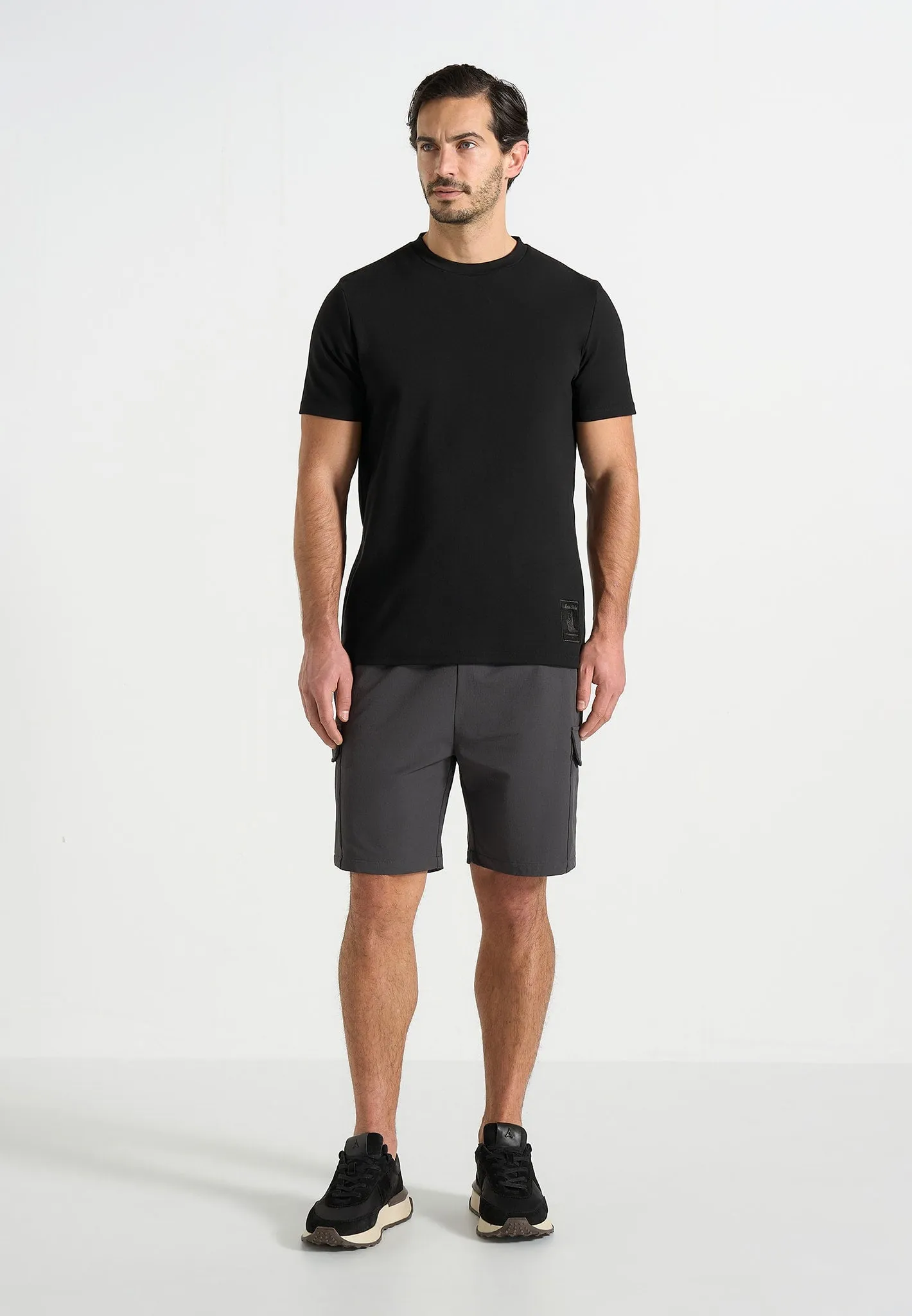 Dimitri - Technical Cargo Shorts - Charcoal sold by Maniere De Voir product image thumbnail 4