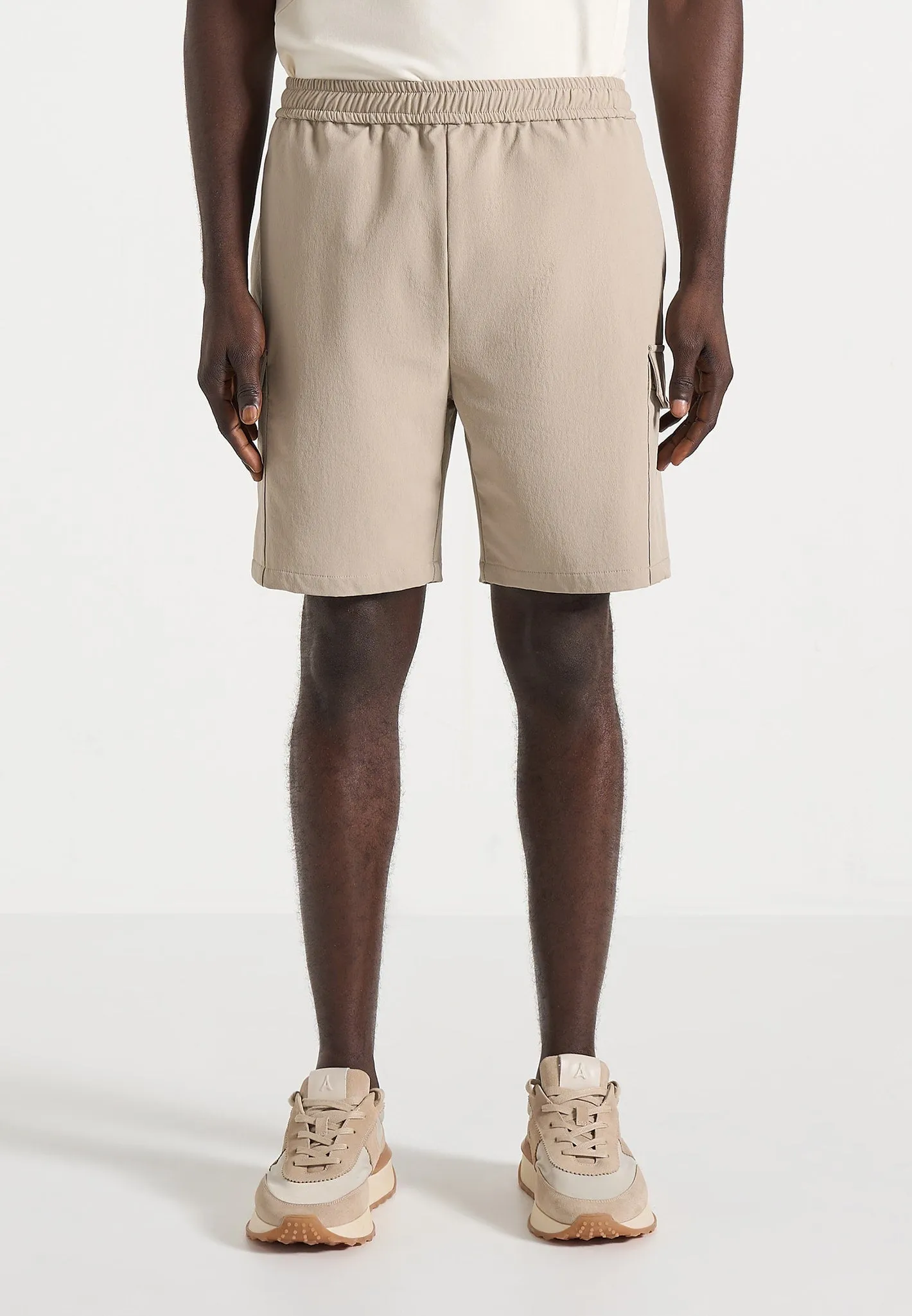 Dimitri - Technical Cargo Shorts - Taupe sold by Maniere De Voir product image thumbnail 3