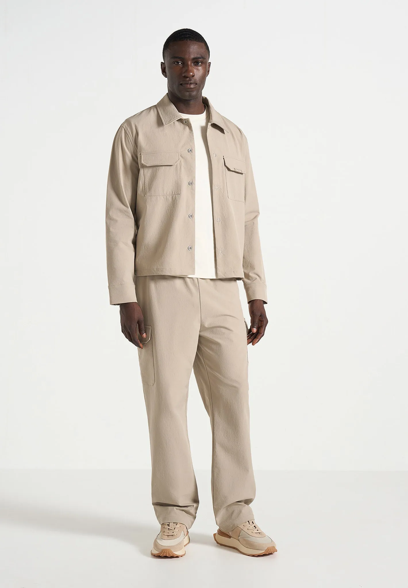 Rayan - Technical Cargo Trousers - Taupe sold by Maniere De Voir product image thumbnail 2