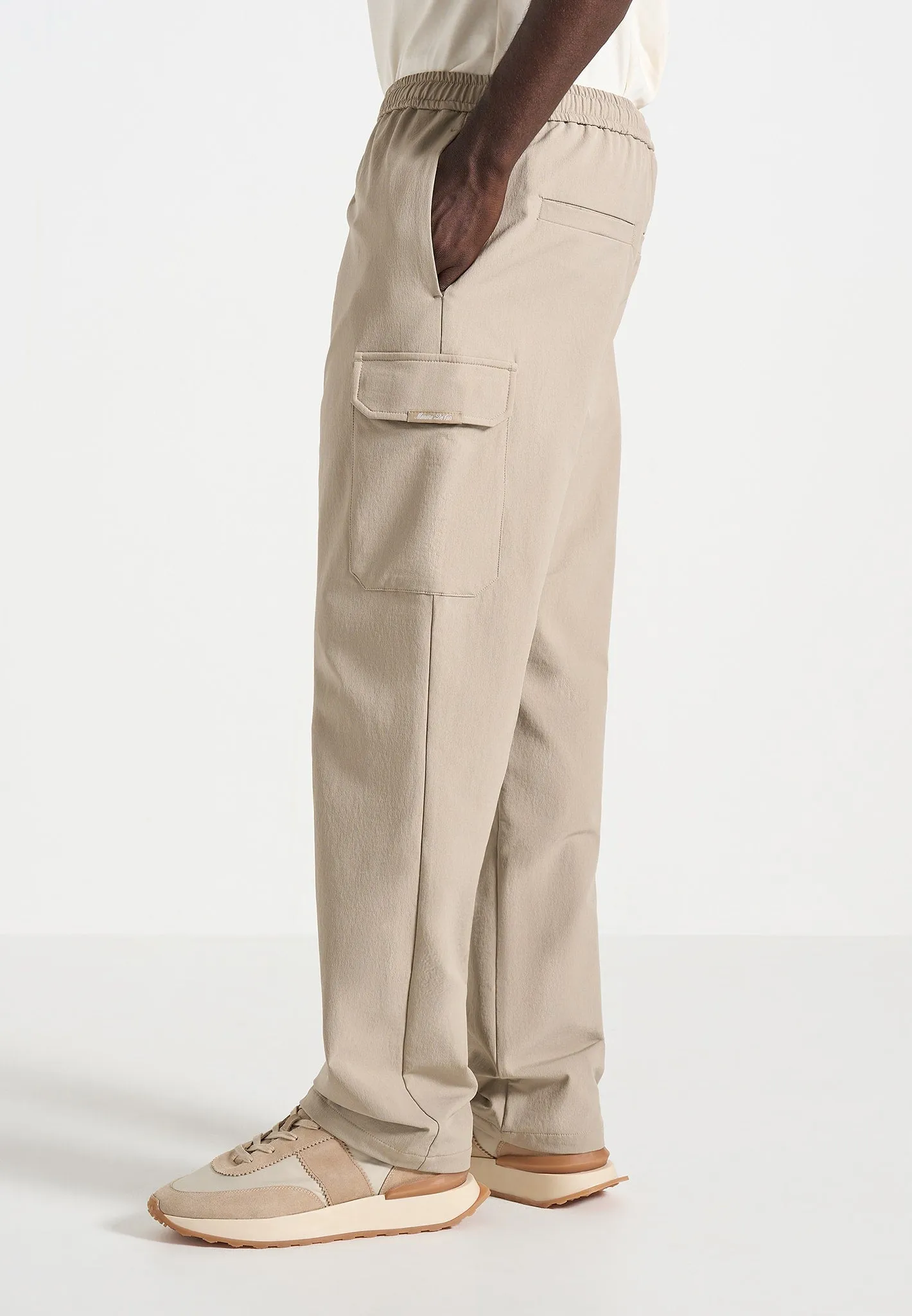 Rayan - Technical Cargo Trousers - Taupe sold by Maniere De Voir product image thumbnail 3