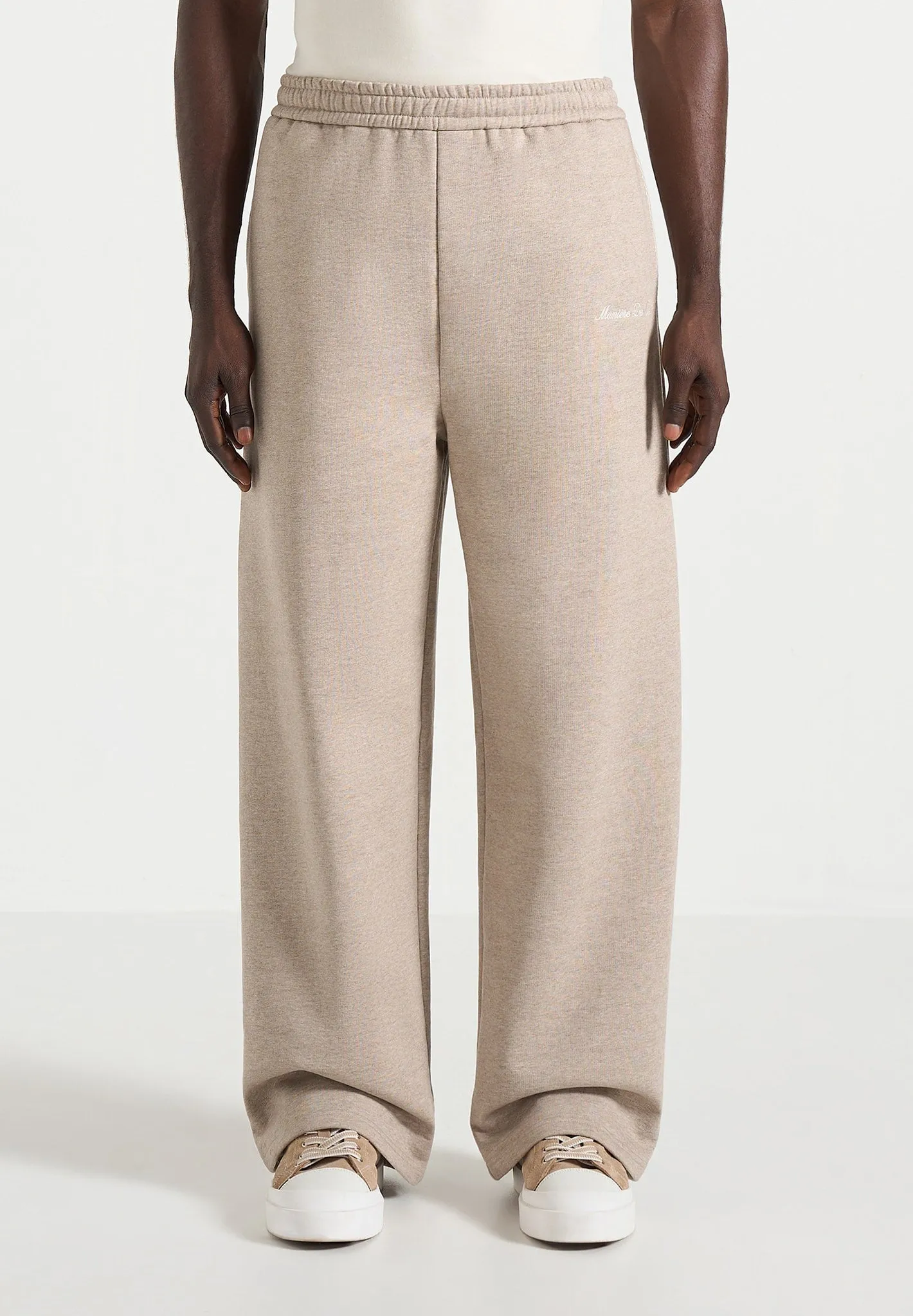 Morgan - Unisex Whipstitch Wide Leg Jogger - Taupe sold by Maniere De Voir product image thumbnail 3