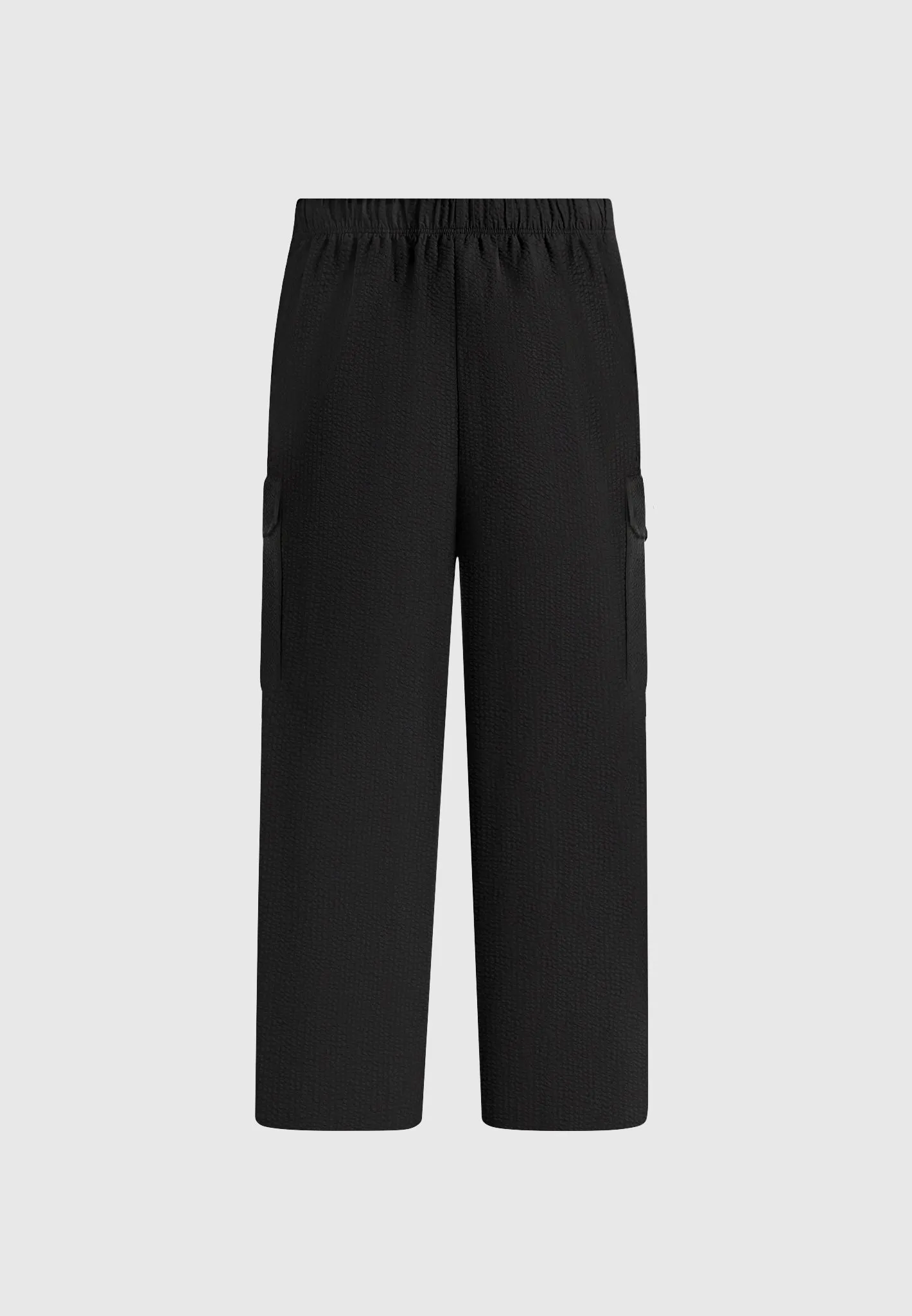Rayan - Textured Cargo Trousers - Black sold by Maniere De Voir product image thumbnail 5