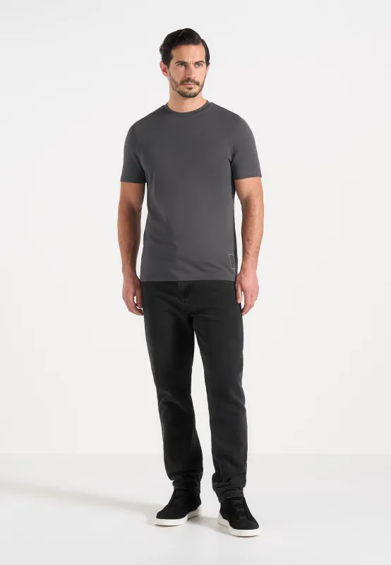 TS003 - Fitted Luxe T-Shirt - Charcoal Grey made by Maniere De Voir
