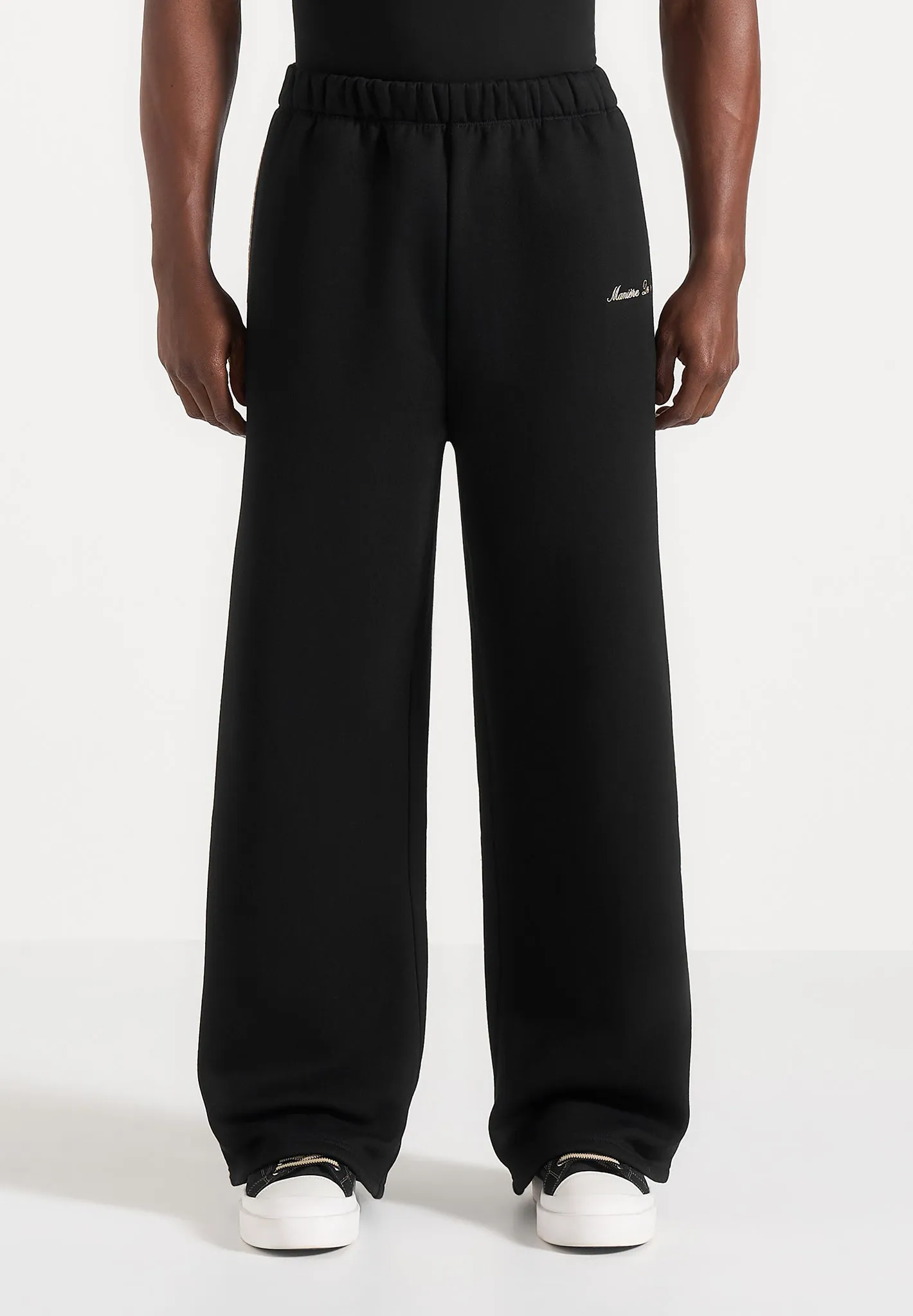 Morgan - Unisex Whipstitch Regular Joggers - Black sold by Maniere De Voir product image thumbnail 5