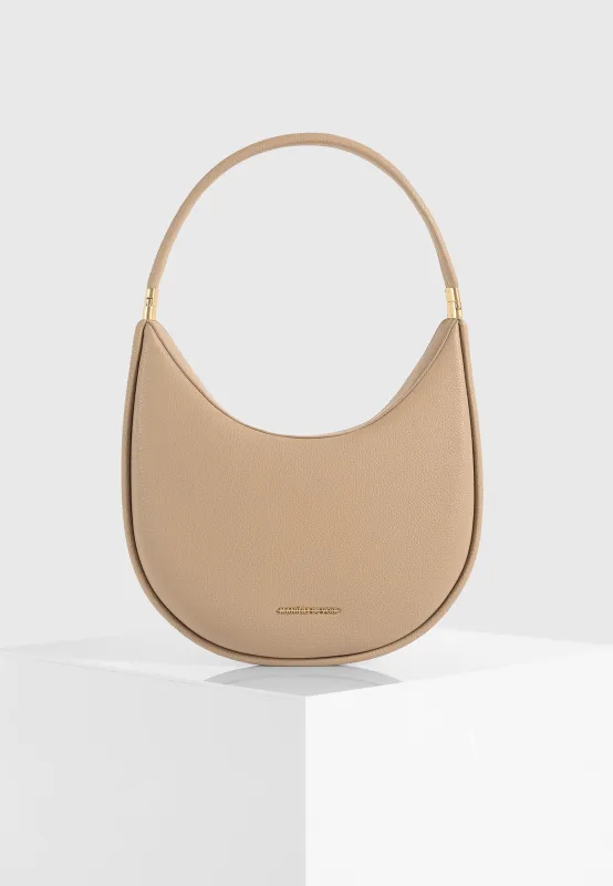 Penny - 3-In-1 Leather Medium Bag - Beige made by Maniere De Voir