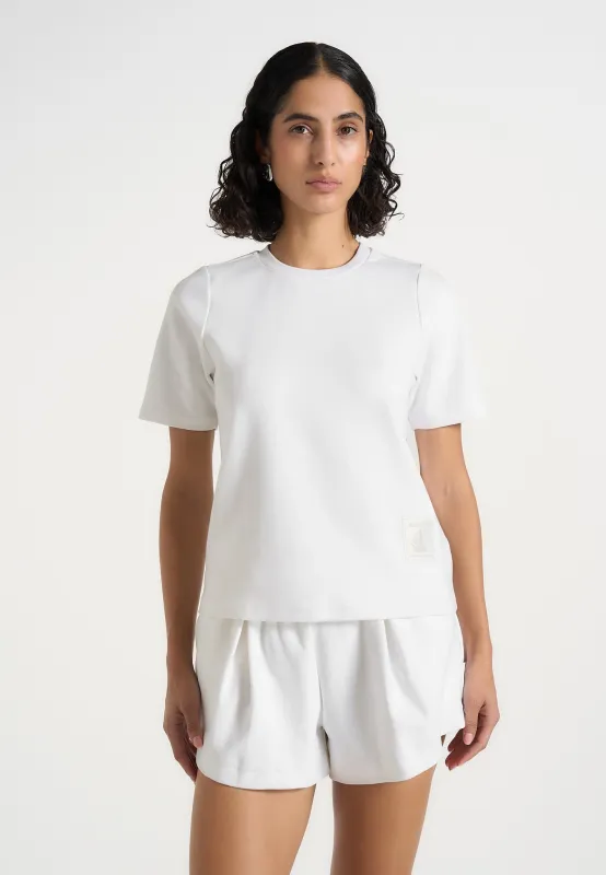TS002 - Short Sleeve Cotton T-Shirt - White made by Maniere De Voir