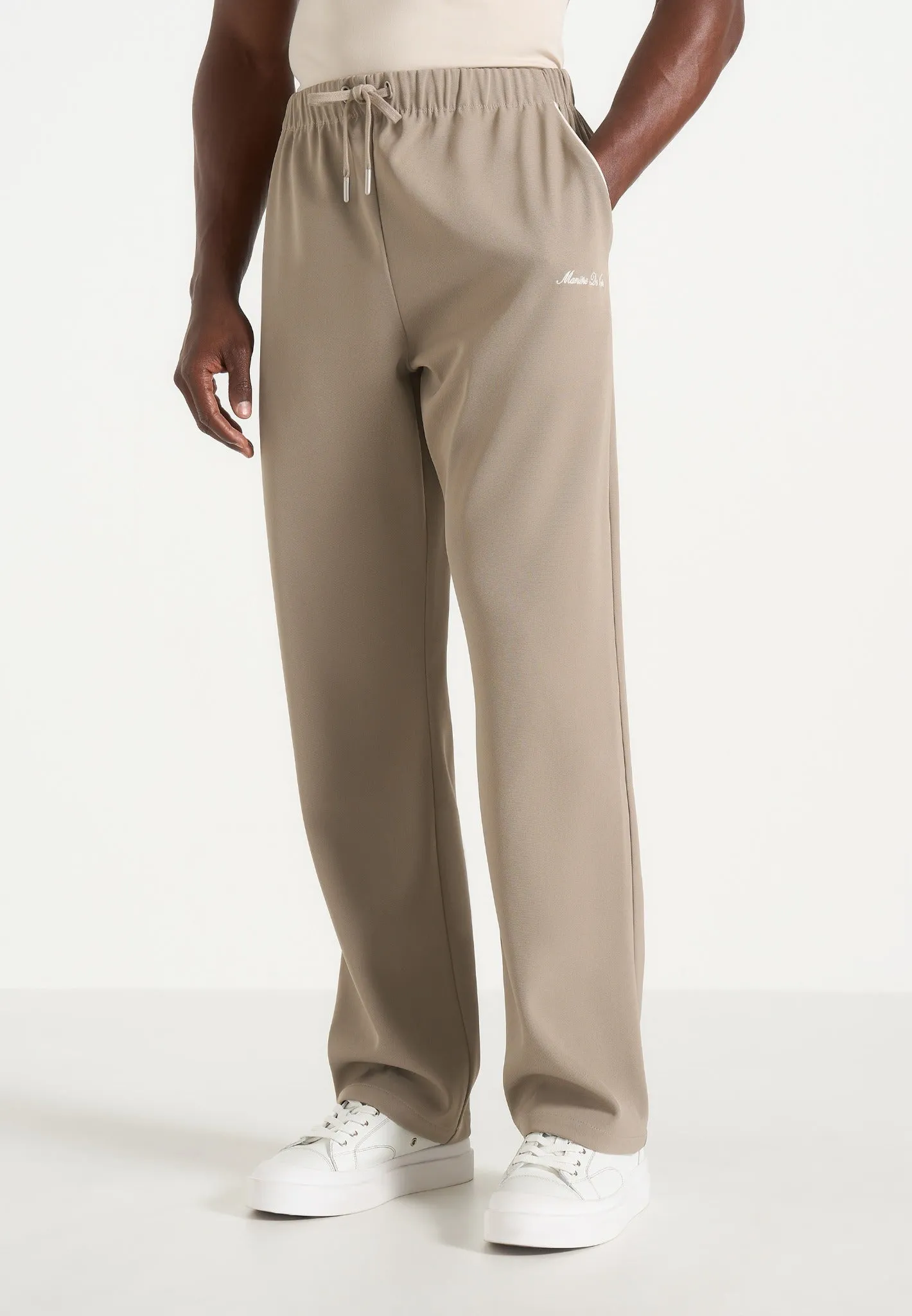 Signature Piped Track Pants - Taupe sold by Maniere De Voir product image thumbnail 3