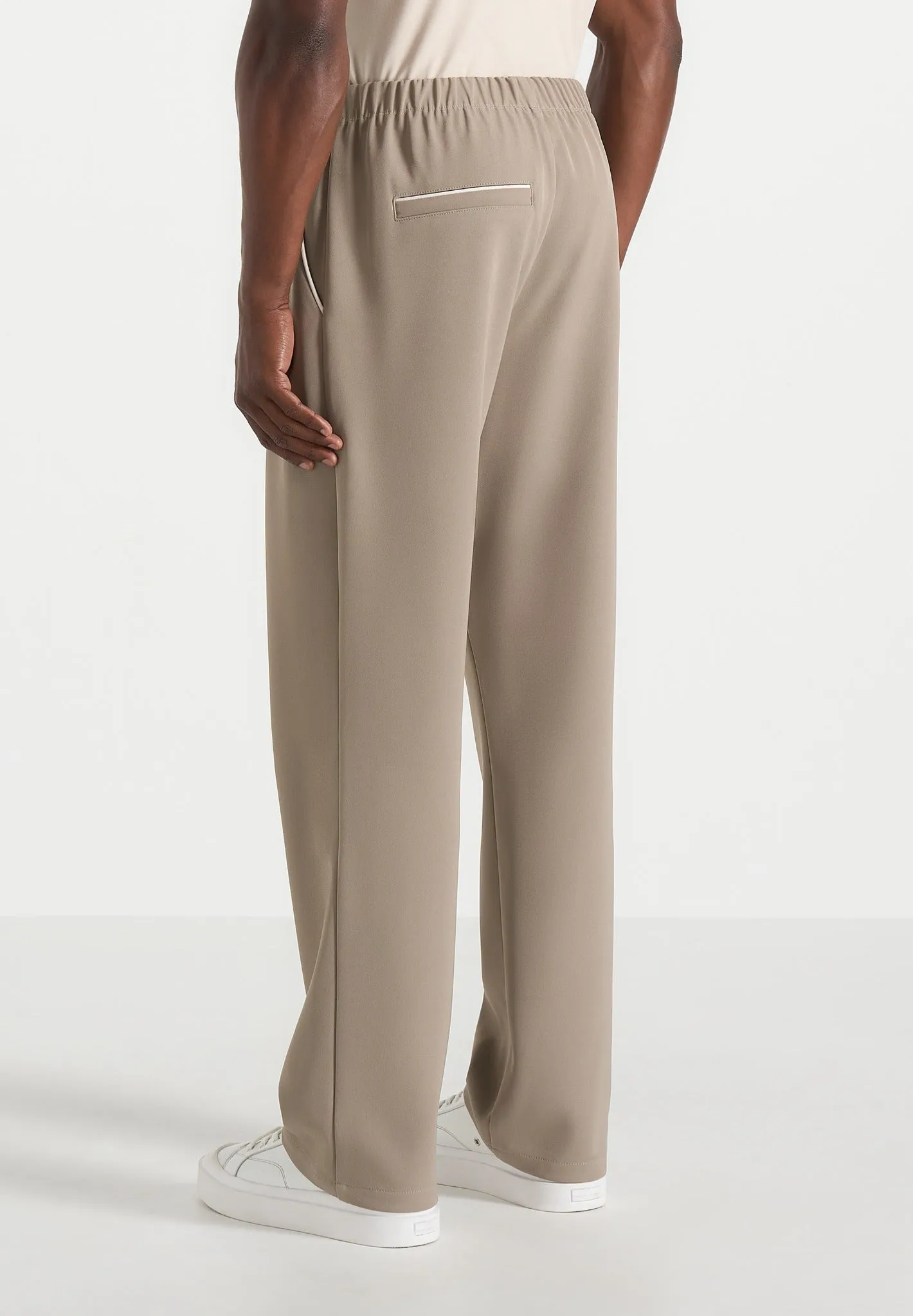 Signature Piped Track Pants - Taupe sold by Maniere De Voir product image thumbnail 4