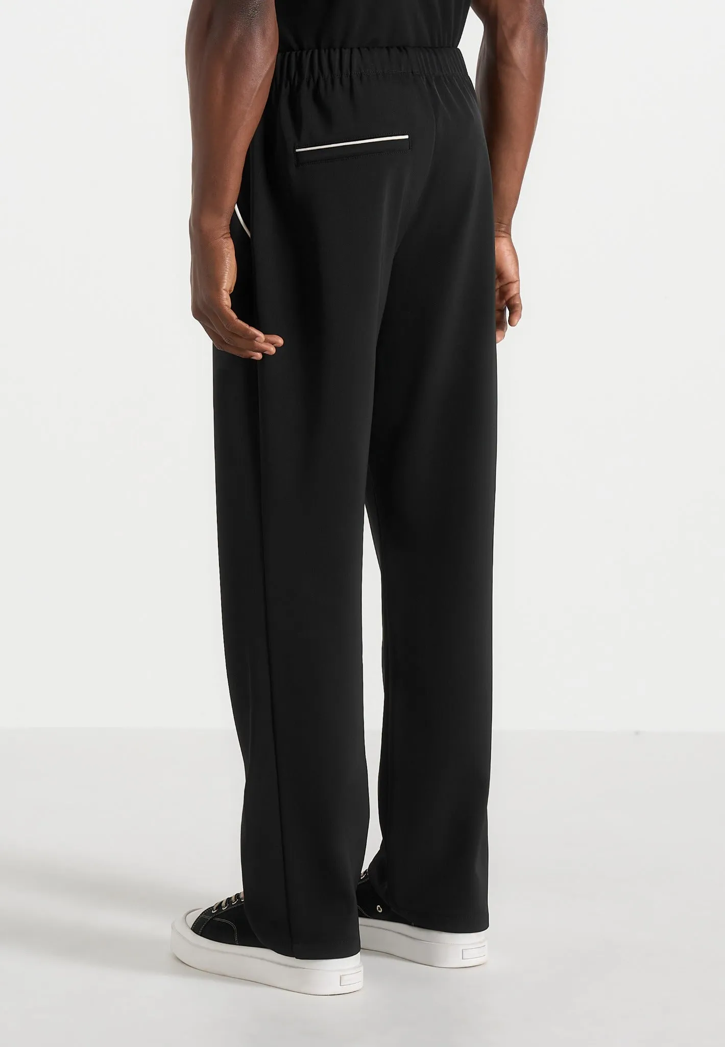 Signature Piped Track Pants - Black sold by Maniere De Voir product image thumbnail 4