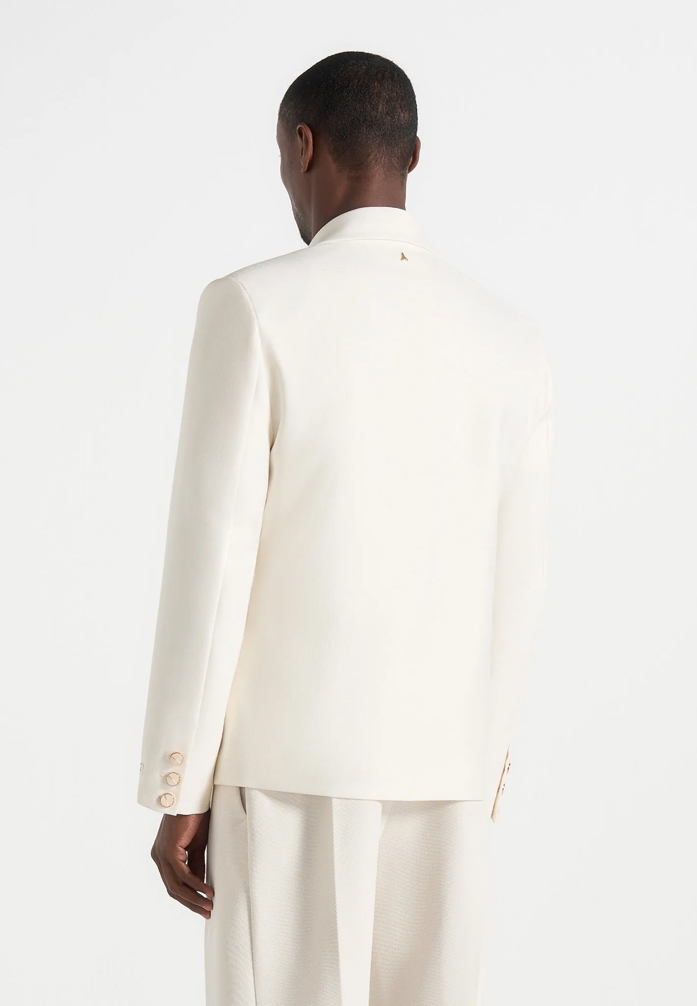 Didier - Double Breasted Tailored Suit Blazer - Off White sold by Maniere De Voir product image thumbnail 5