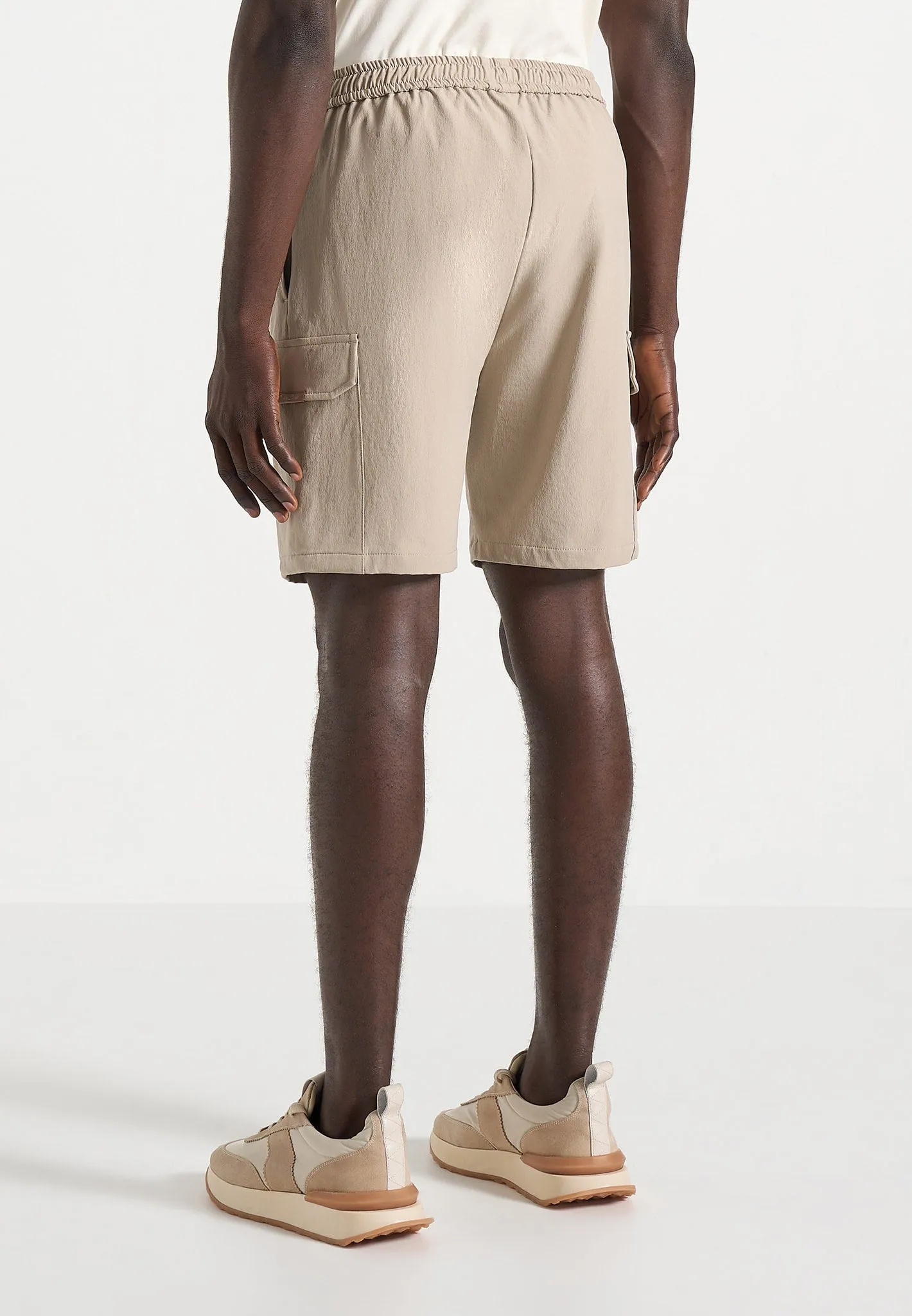 Dimitri - Technical Cargo Shorts - Beige sold by Maniere De Voir product image thumbnail 4