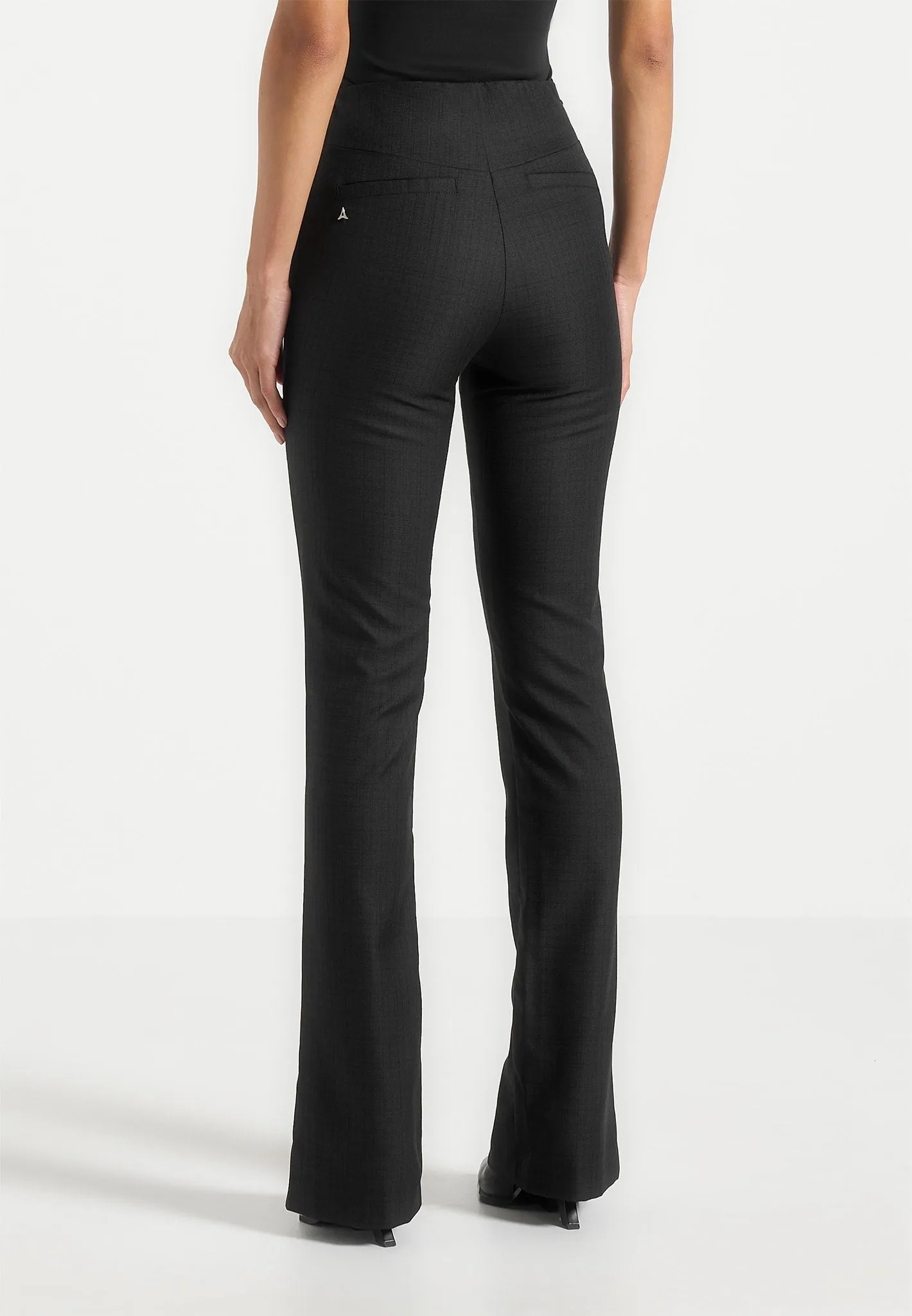 Therese - Tailored Button Detail Trousers - Black sold by Maniere De Voir product image thumbnail 5