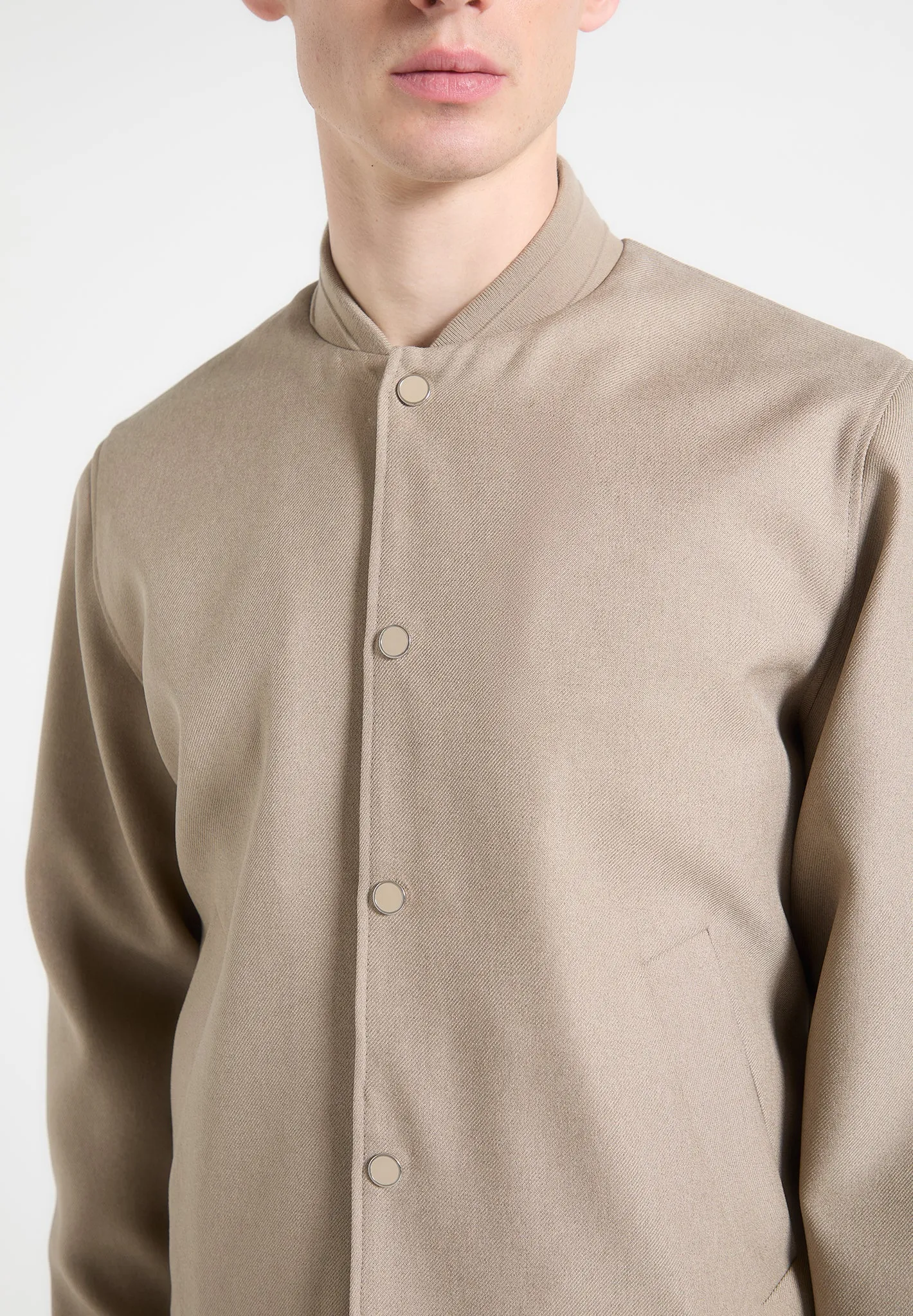 Savin - Tailored Bomber Jacket - Beige sold by Maniere De Voir product image thumbnail 4