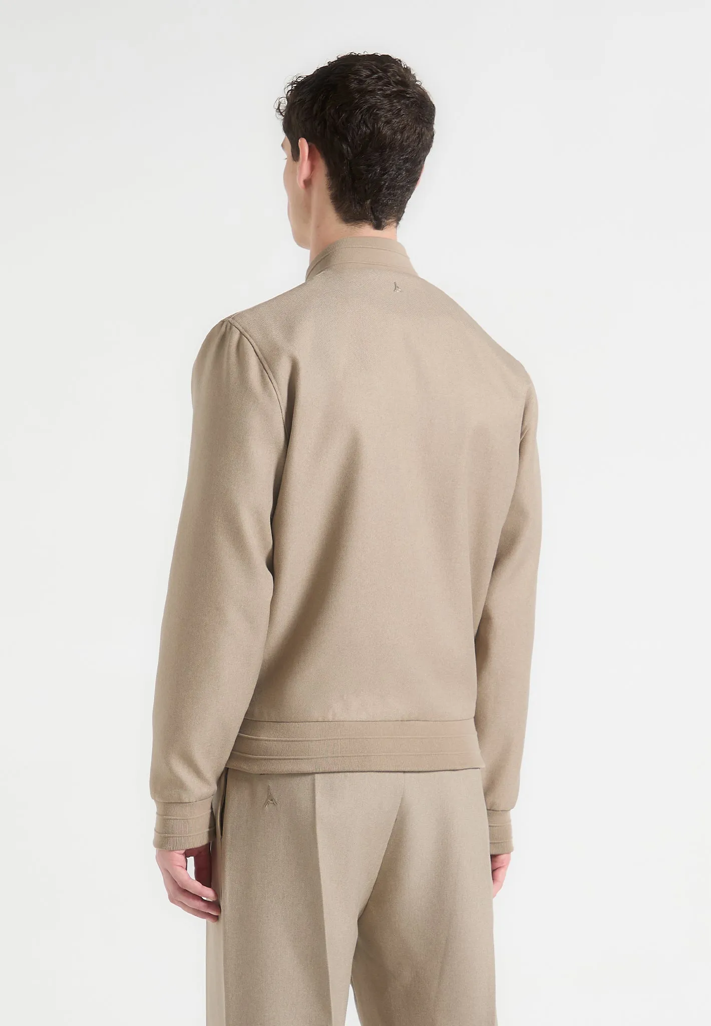 Savin - Tailored Bomber Jacket - Beige sold by Maniere De Voir product image thumbnail 5