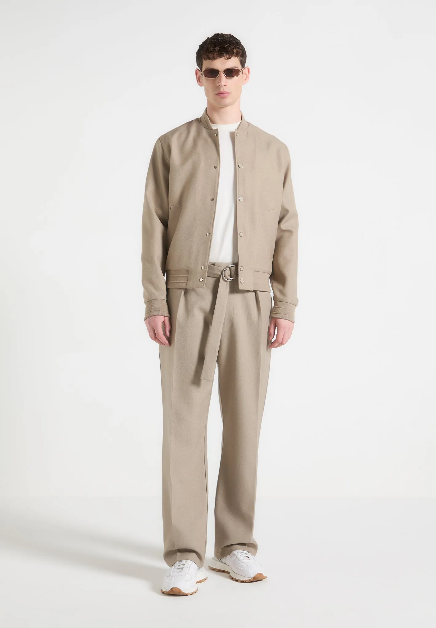 Savin - Tailored Bomber Jacket - Beige sold by Maniere De Voir product image thumbnail 2