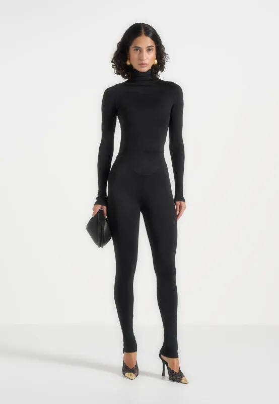 LS001 - High Waisted Leggings - Black made by Maniere De Voir