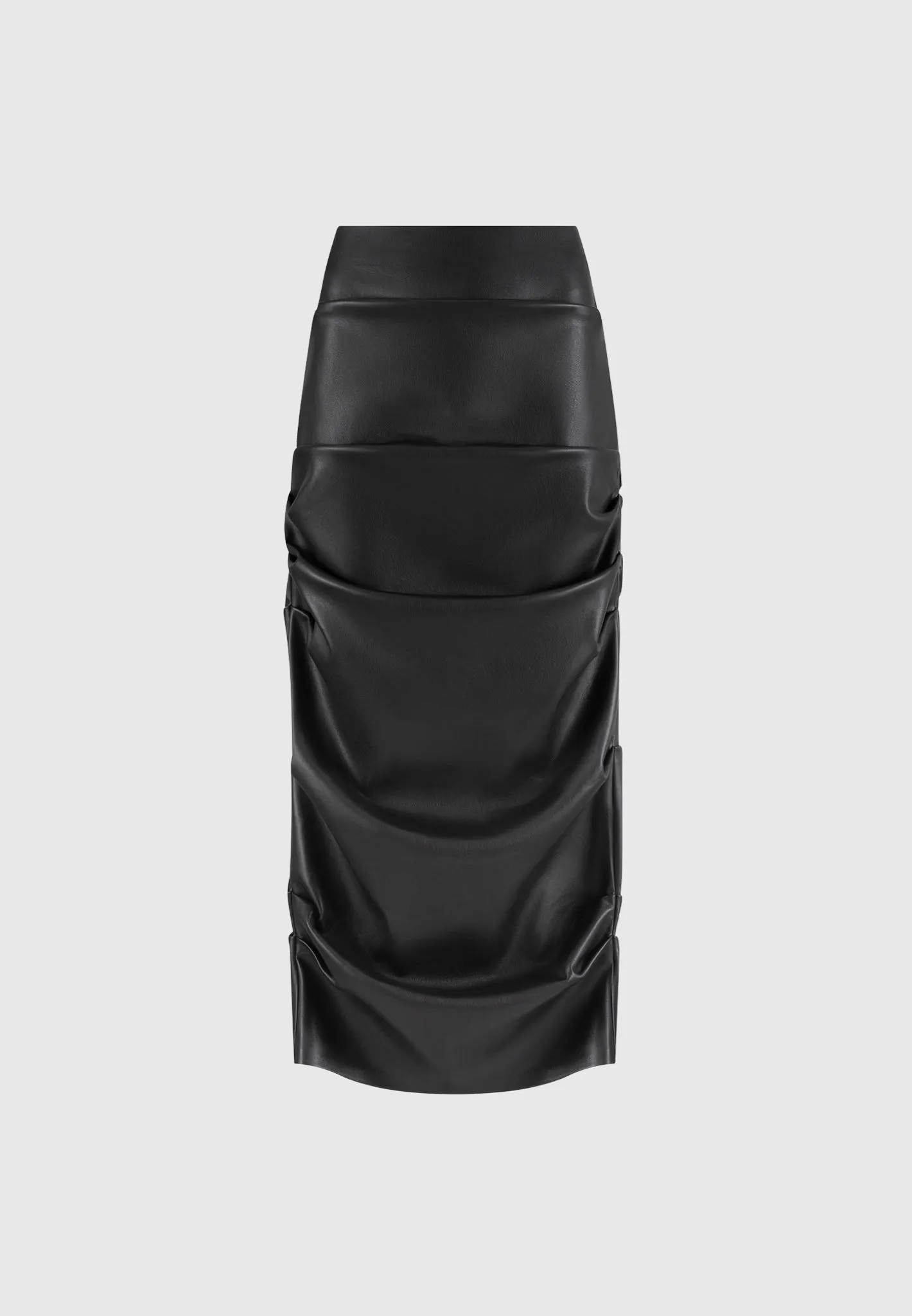 Apolline - Tacked Leather Midaxi Skirt - Black sold by Maniere De Voir product image thumbnail 5