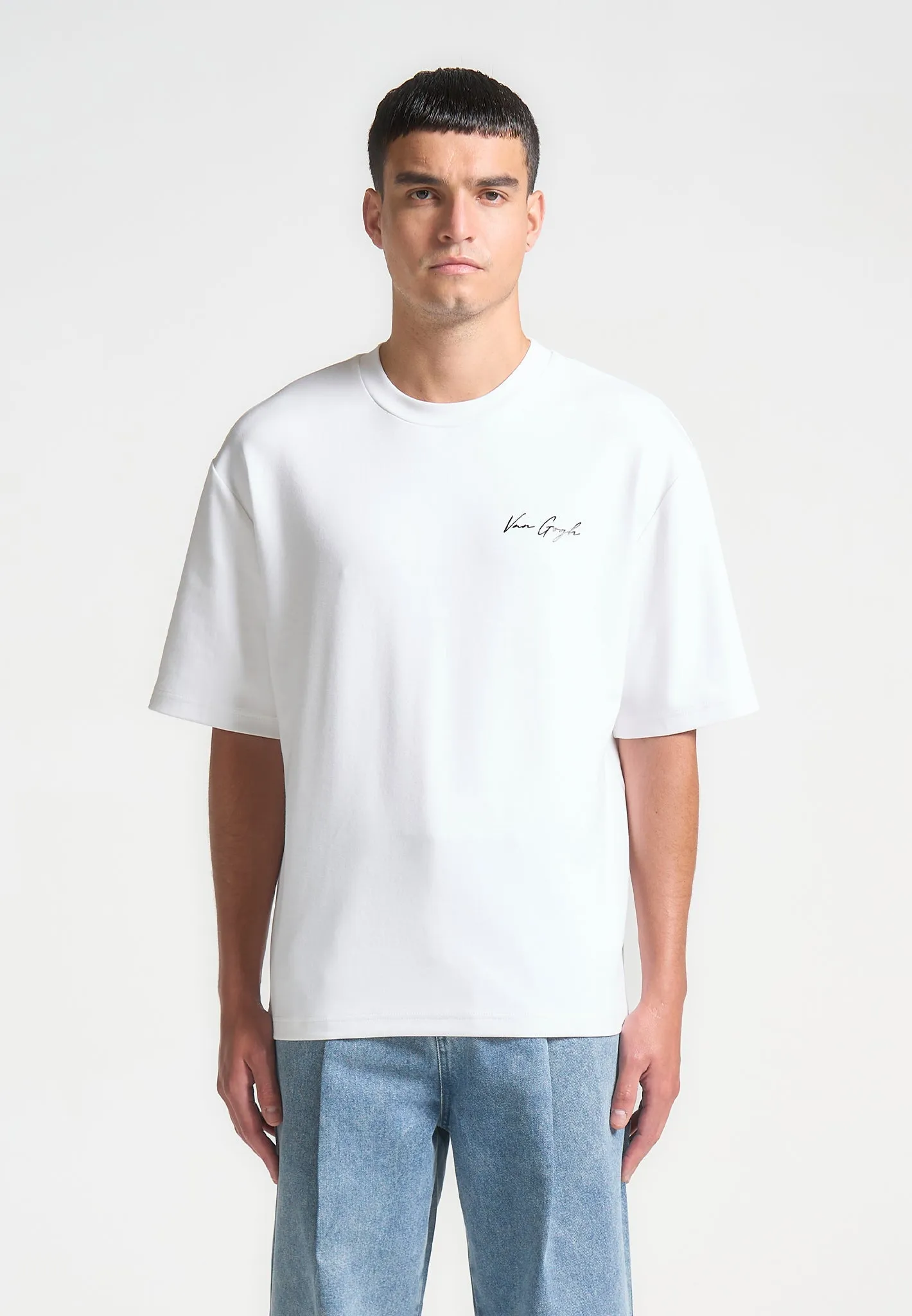 Piece De Resistance - Van Gogh Cotton T-Shirt - White sold by Maniere De Voir product image thumbnail 3
