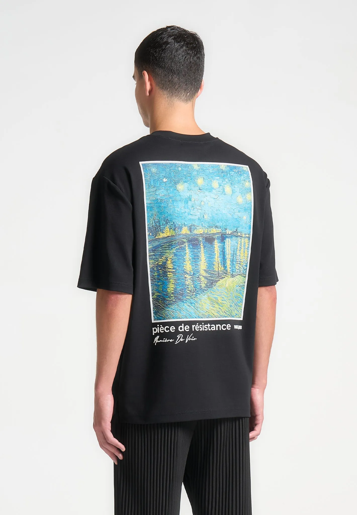 Piece De Resistance - Van Gogh T-Shirt - Black sold by Maniere De Voir product image thumbnail 5