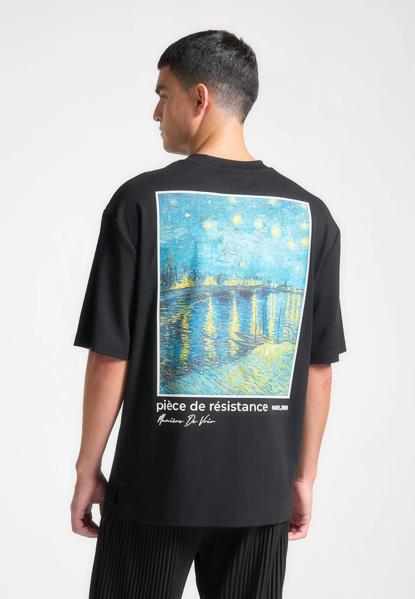 Piece De Resistance - Van Gogh T-Shirt - Black sold by Maniere De Voir