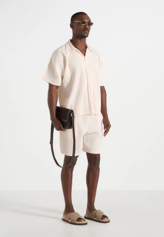 Drew - Pleated Shorts - Cream made by Maniere De Voir