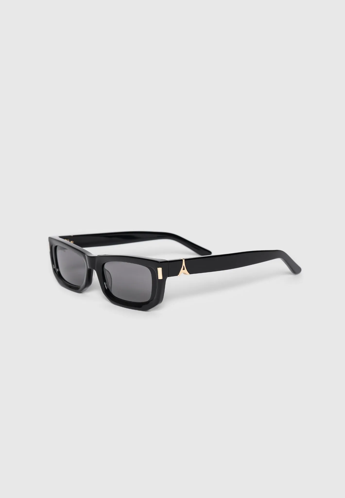 Milan - Curved-Frame Sunglasses - Black sold by Maniere De Voir