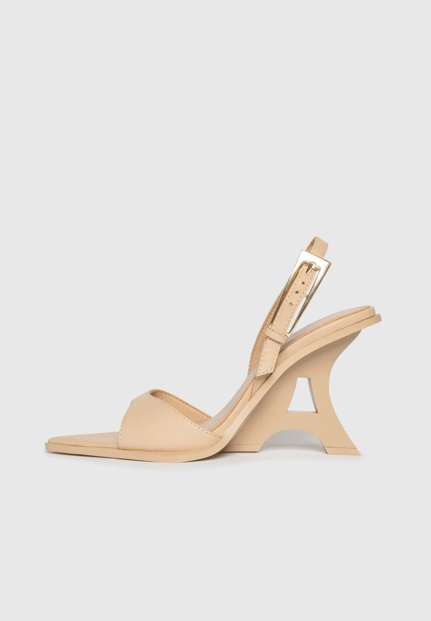 L'Eiffel - Open-Toe Slingback Heels - Nude sold by Maniere De Voir product image thumbnail 4